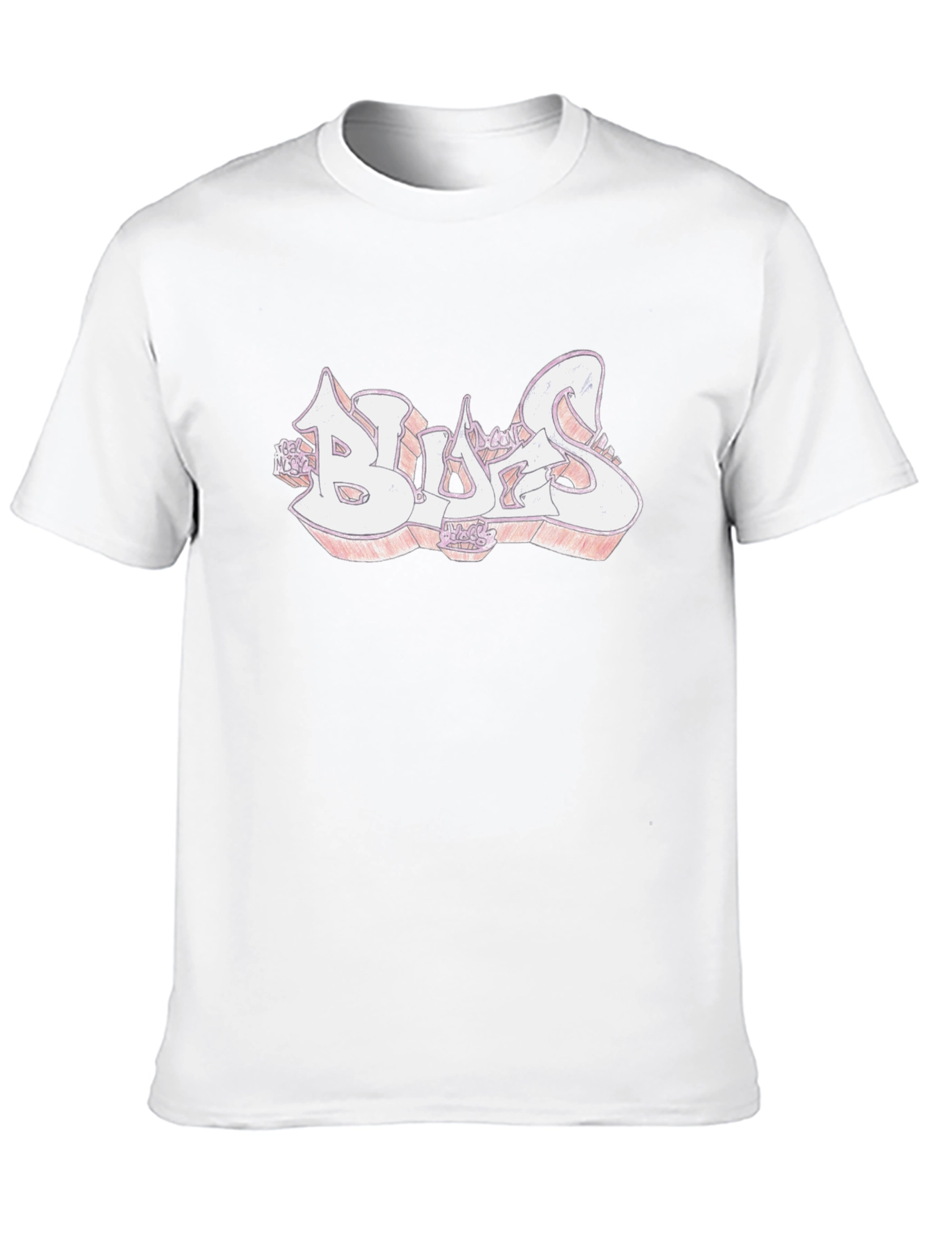 Bold Graffiti Style Black Cotton Graphic T-Shirt