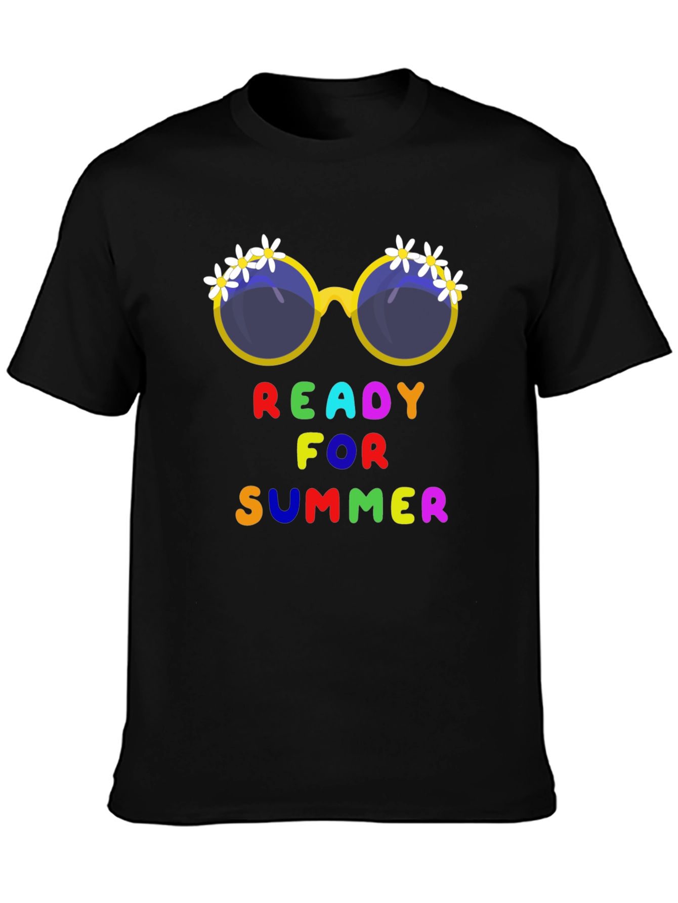 Ready for Summer T-Shirt with Floral Sunglasses