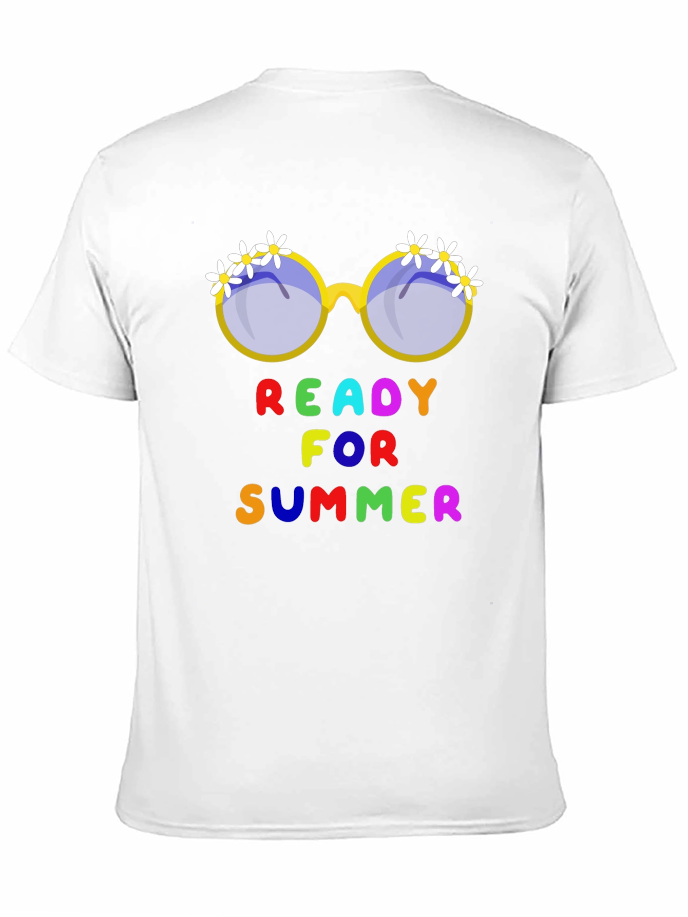 Ready for Summer T-Shirt with Floral Sunglasses