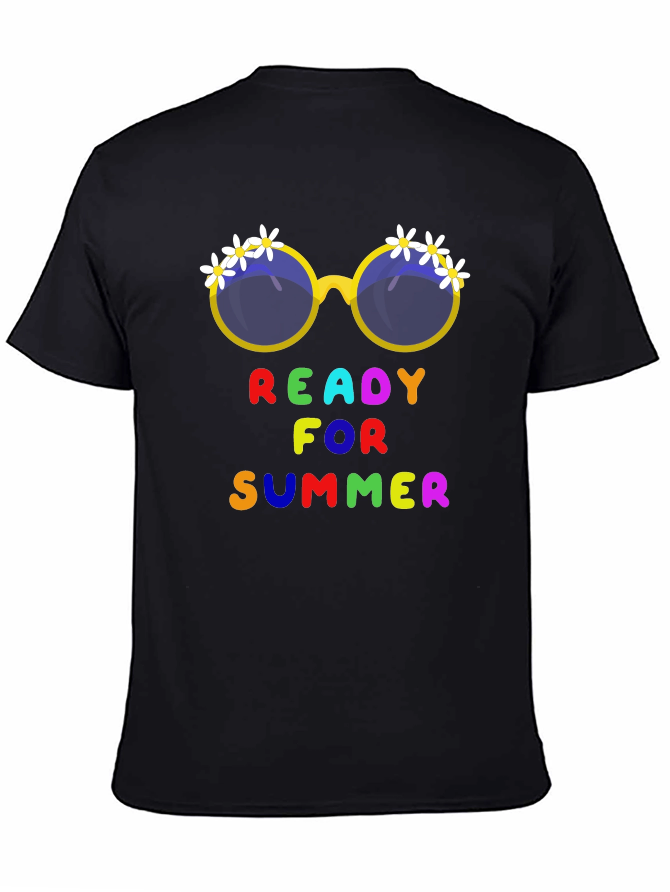 Ready for Summer T-Shirt with Floral Sunglasses