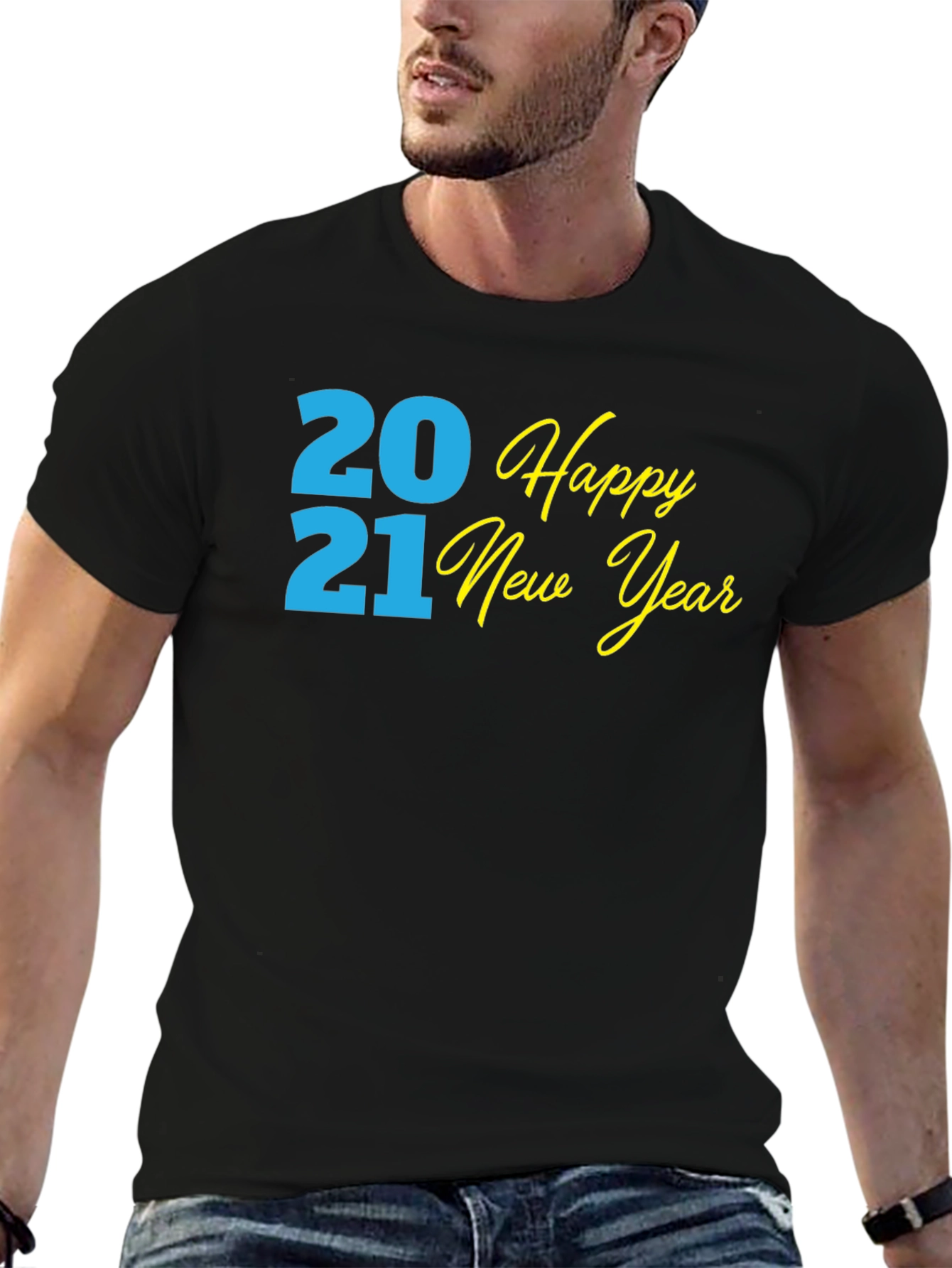Happy New Year 2021 Black T-Shirt
