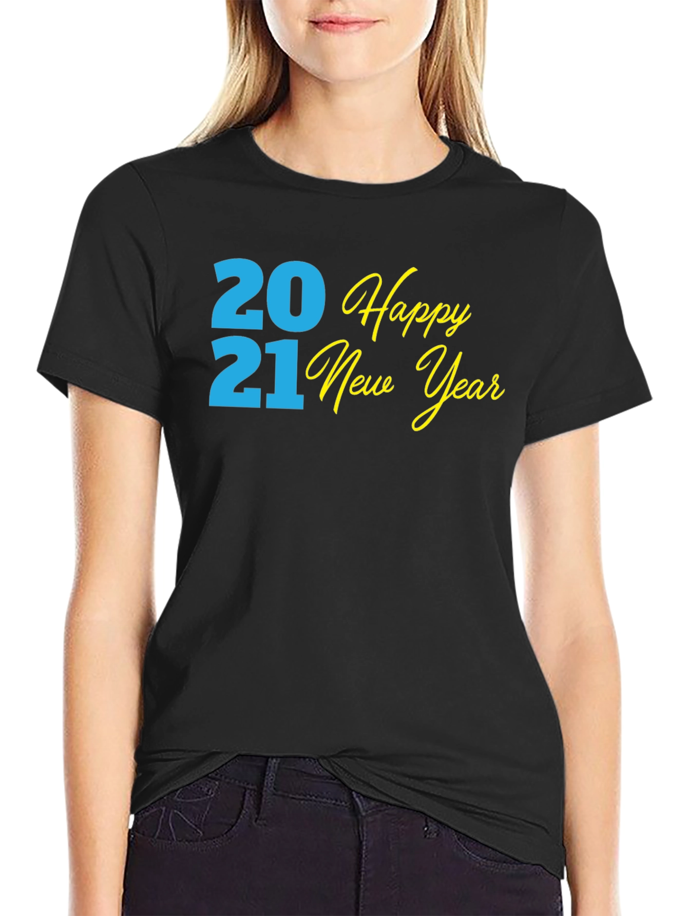 Happy New Year 2021 Black T-Shirt