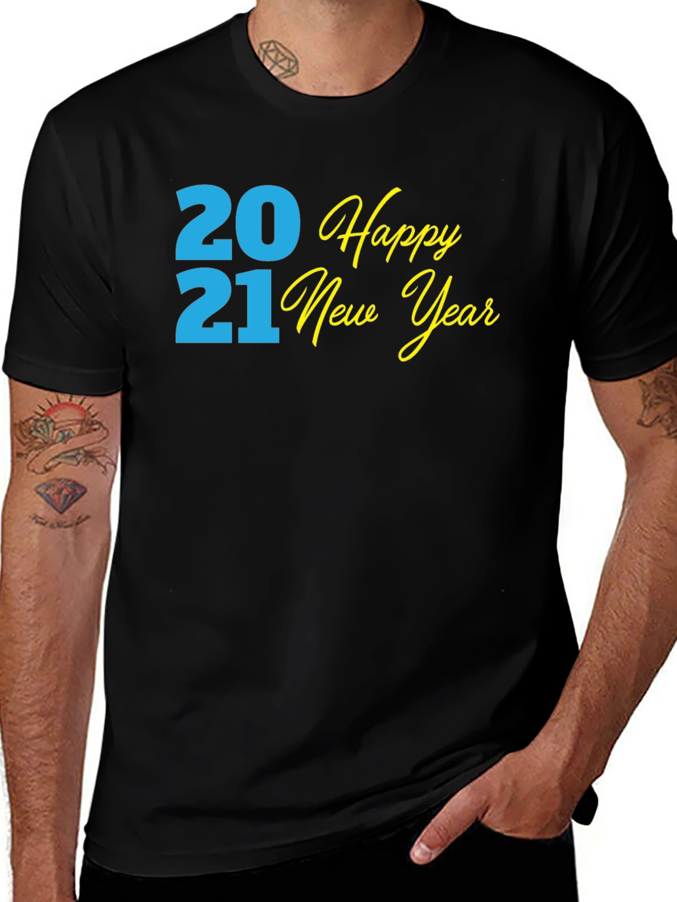 Happy New Year 2021 Black T-Shirt
