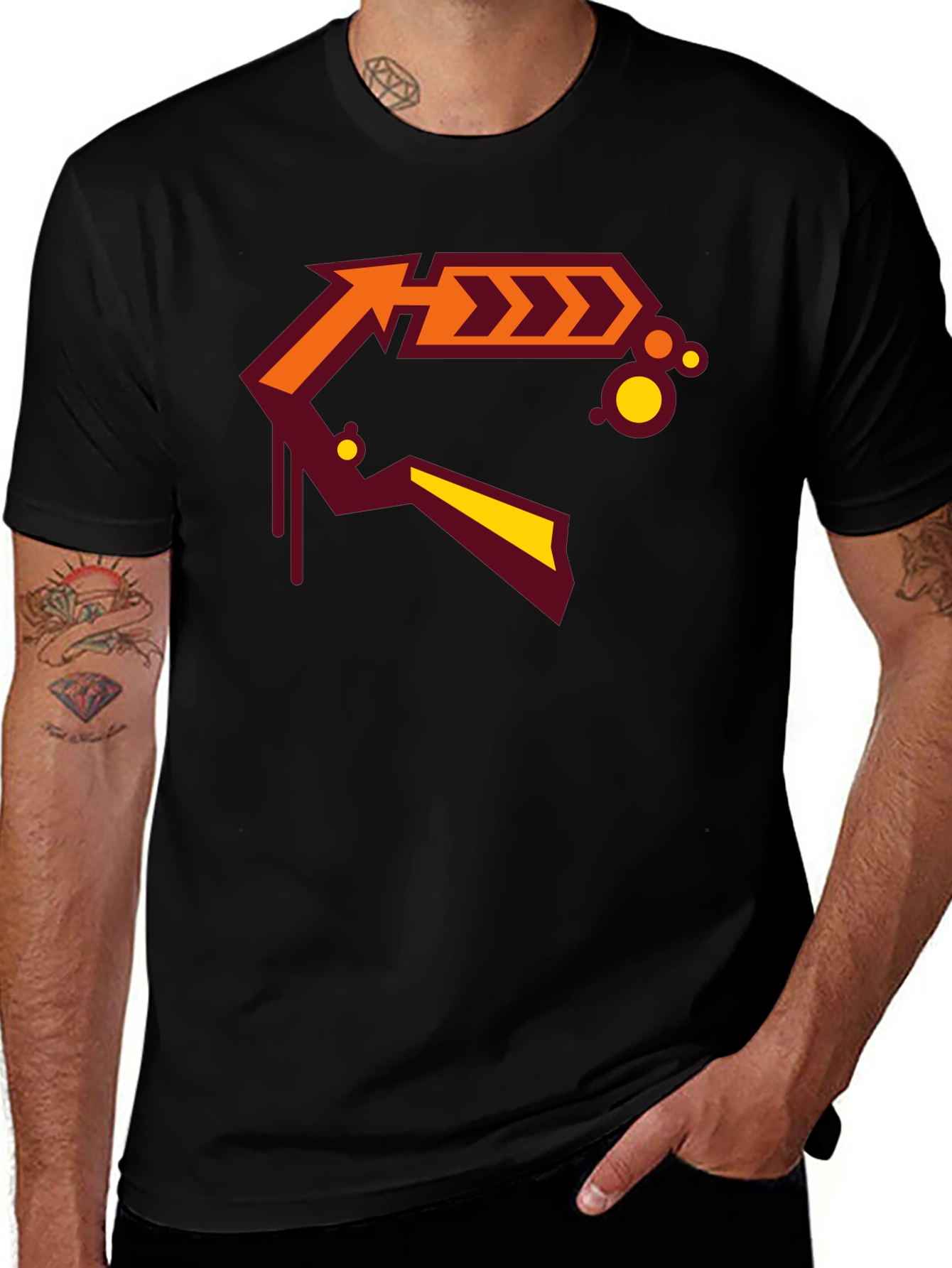 Bold Graphic Arrow Design T-Shirt