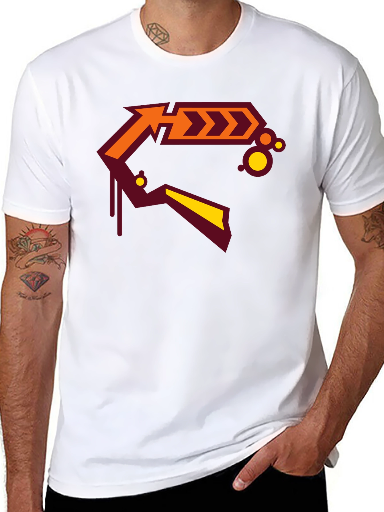 Bold Graphic Arrow Design T-Shirt