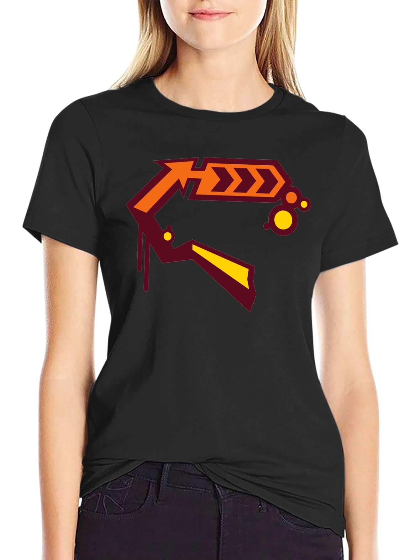 Bold Graphic Arrow Design T-Shirt