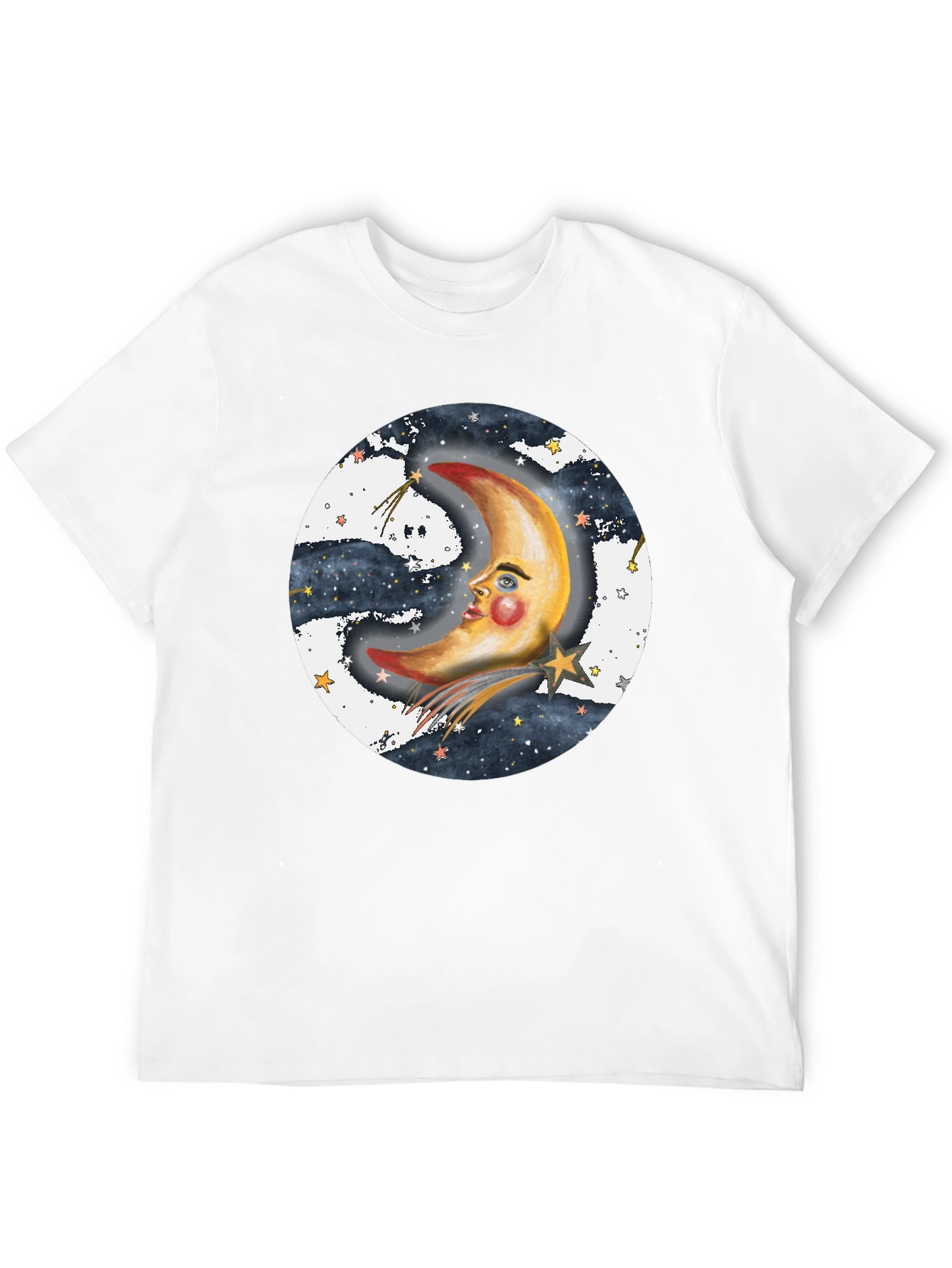 Celestial Moon Graphic T-Shirt - Unisex Black Tee