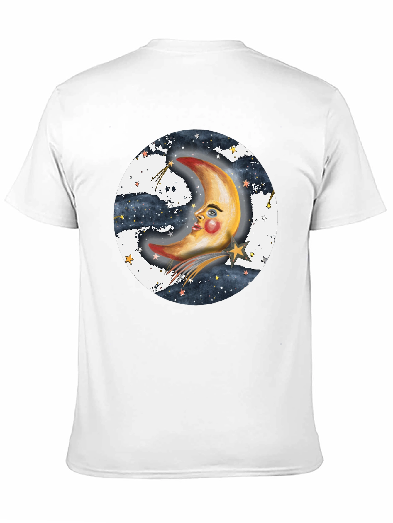 Celestial Moon Graphic T-Shirt - Unisex Black Tee