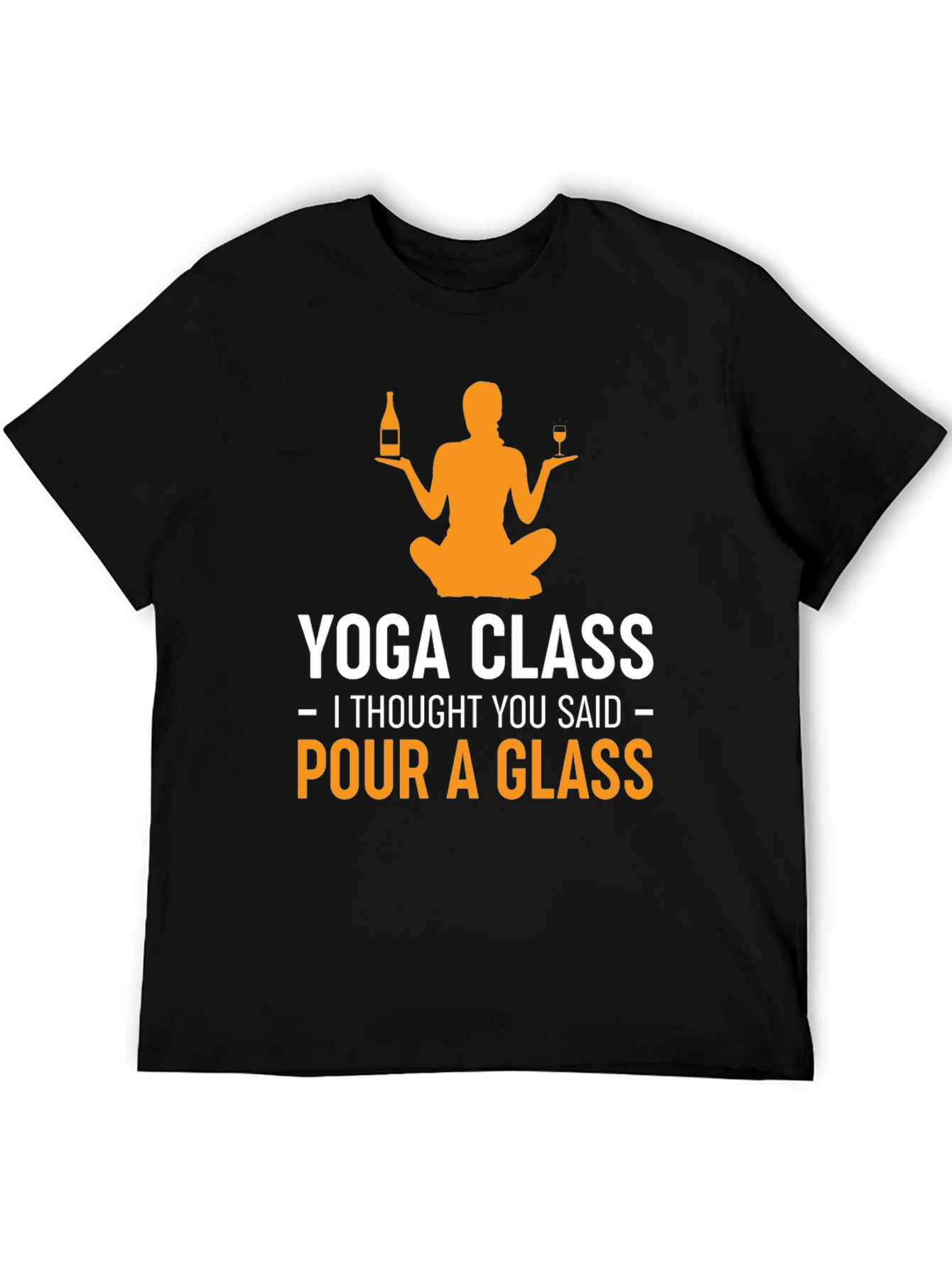 Yoga Class Pour a Glass Graphic Tee