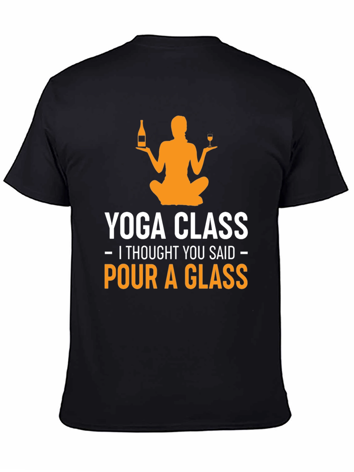 Yoga Class Pour a Glass Graphic Tee