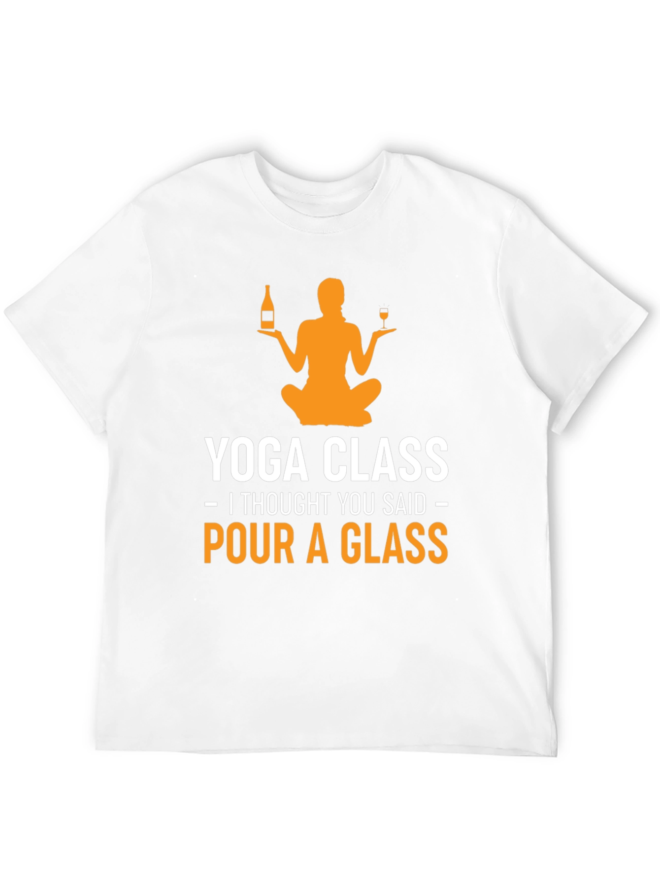 Yoga Class Pour a Glass Graphic Tee