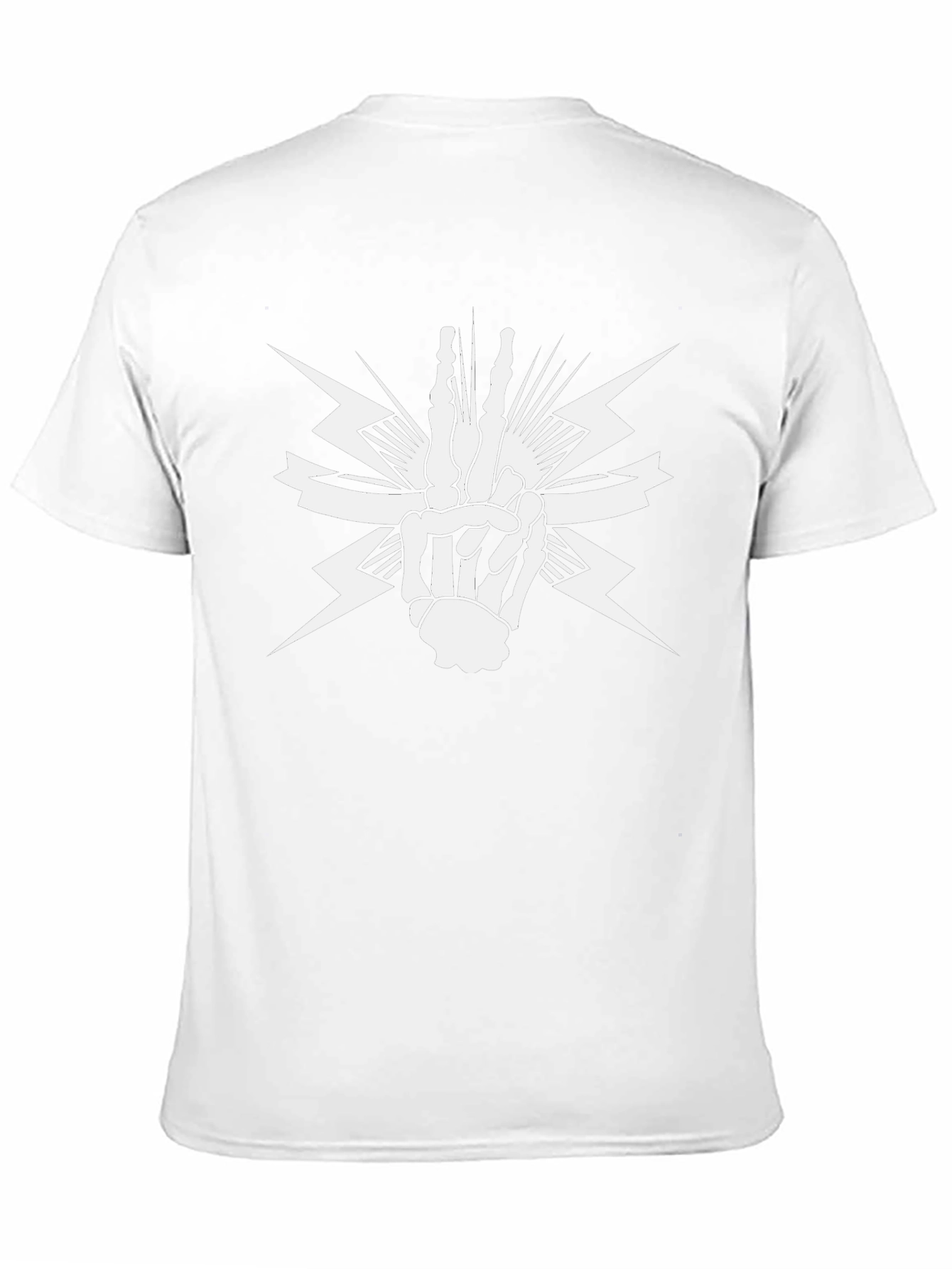Skeleton Hand Graphic Tee - Black