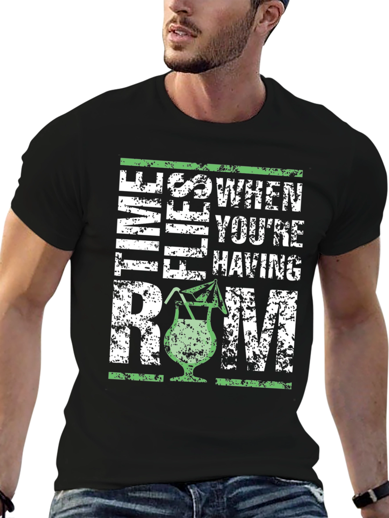 Its Always Rum Time Mens Graphic Tee