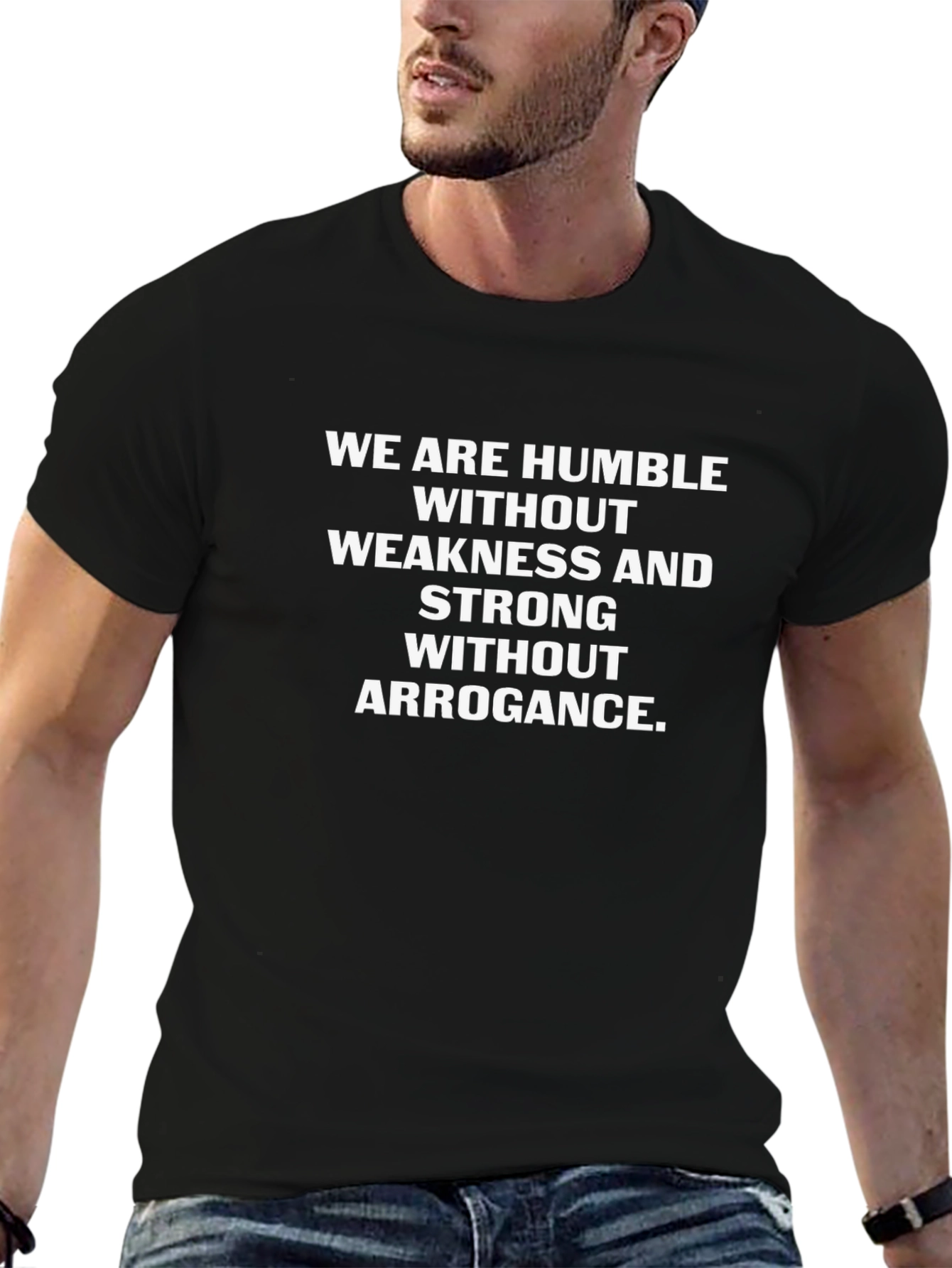 Humble & Strong Graphic T-Shirt - Black Cotton Tee
