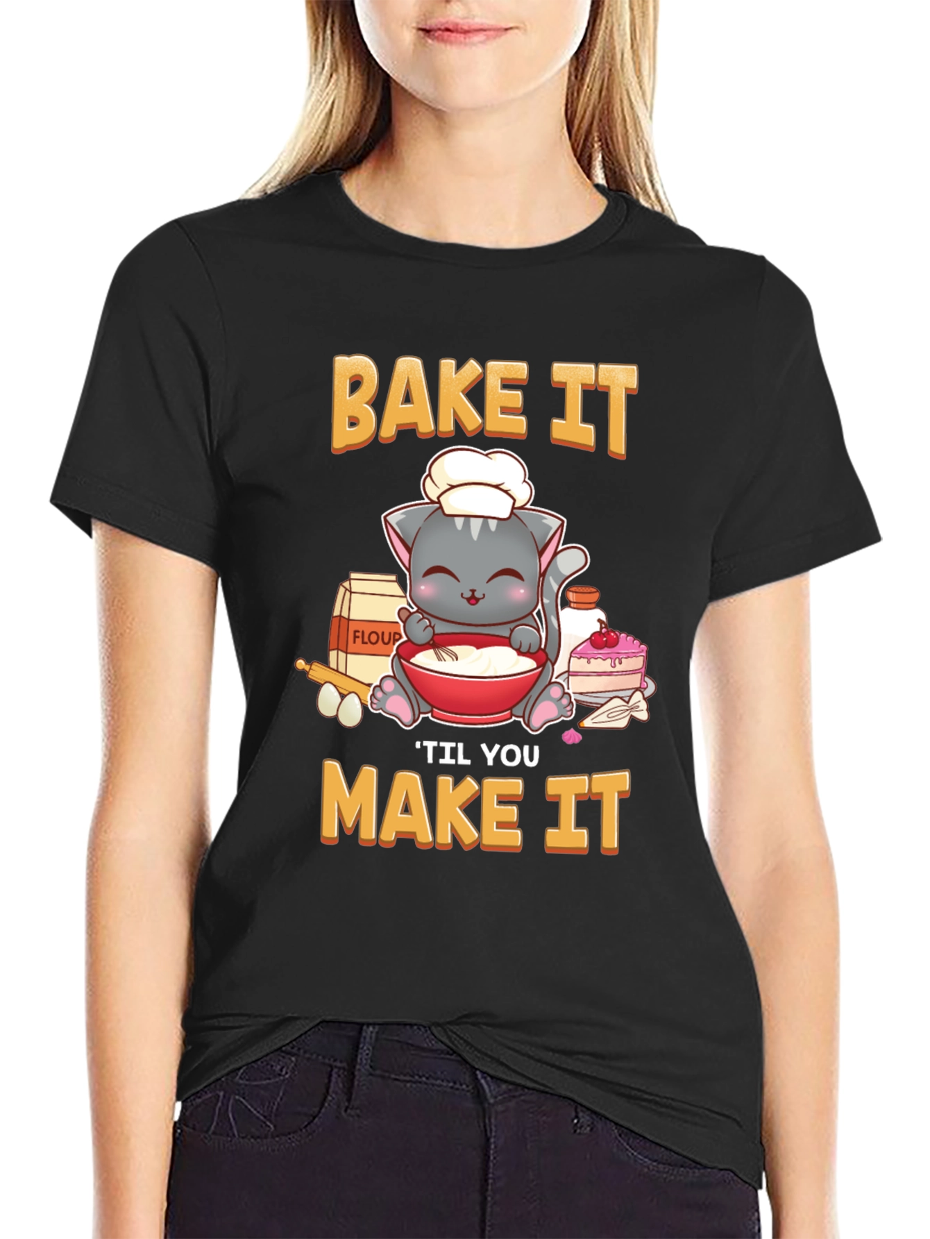 Bake It Til You Make It Cat T-Shirt