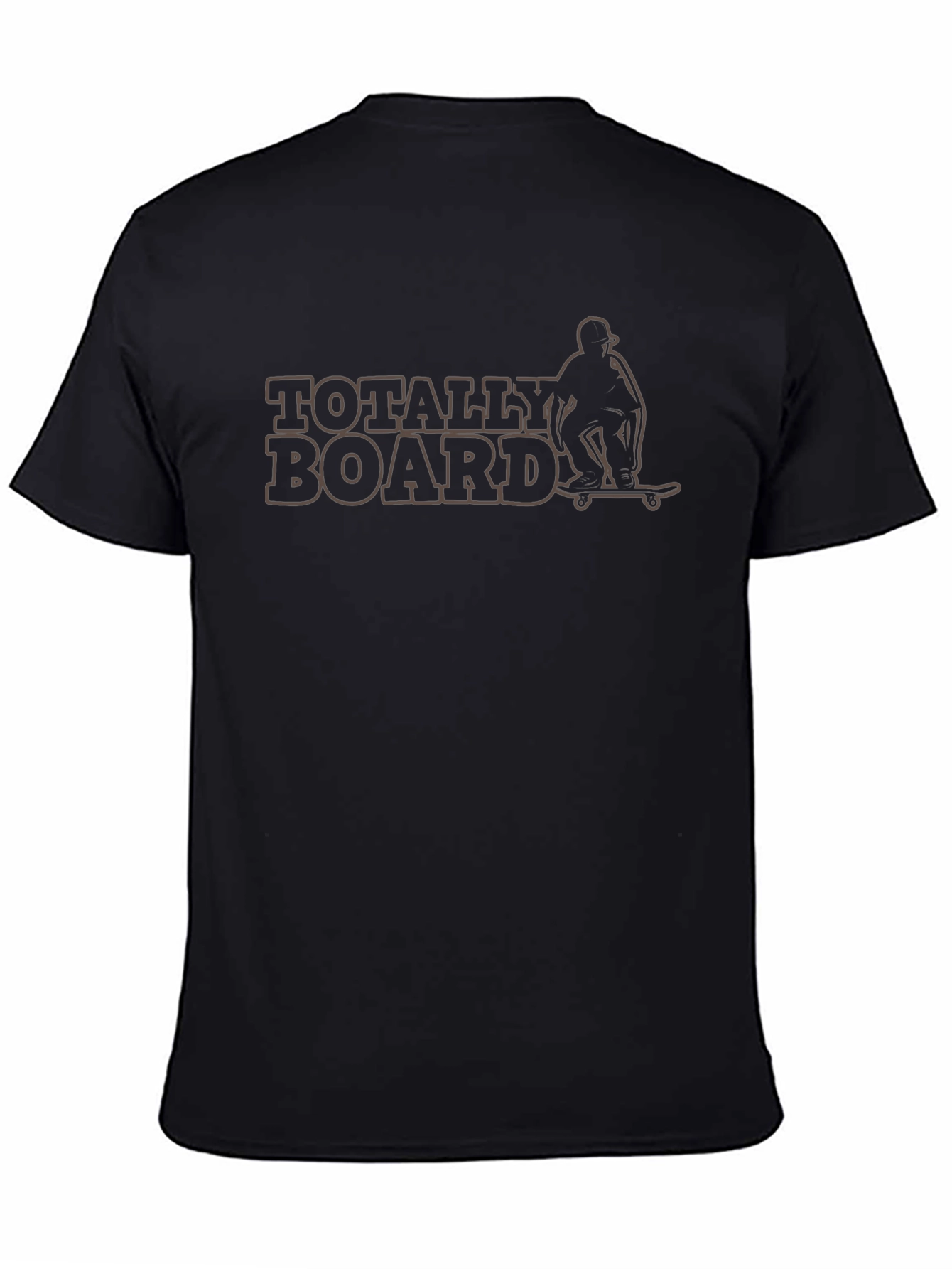 Totally Board Skateboarder Graphic Tee - Black