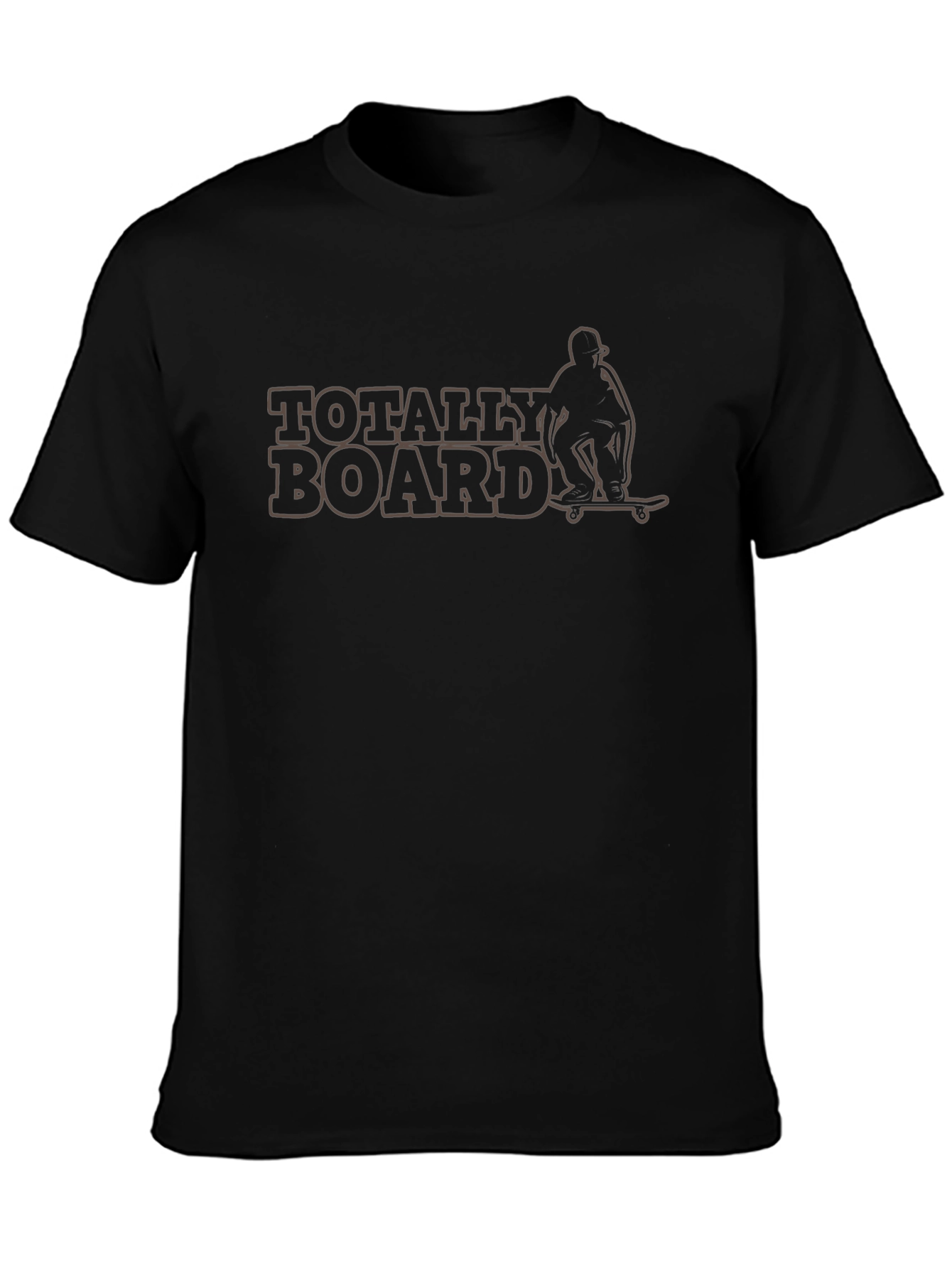 Totally Board Skateboarder Graphic Tee - Black