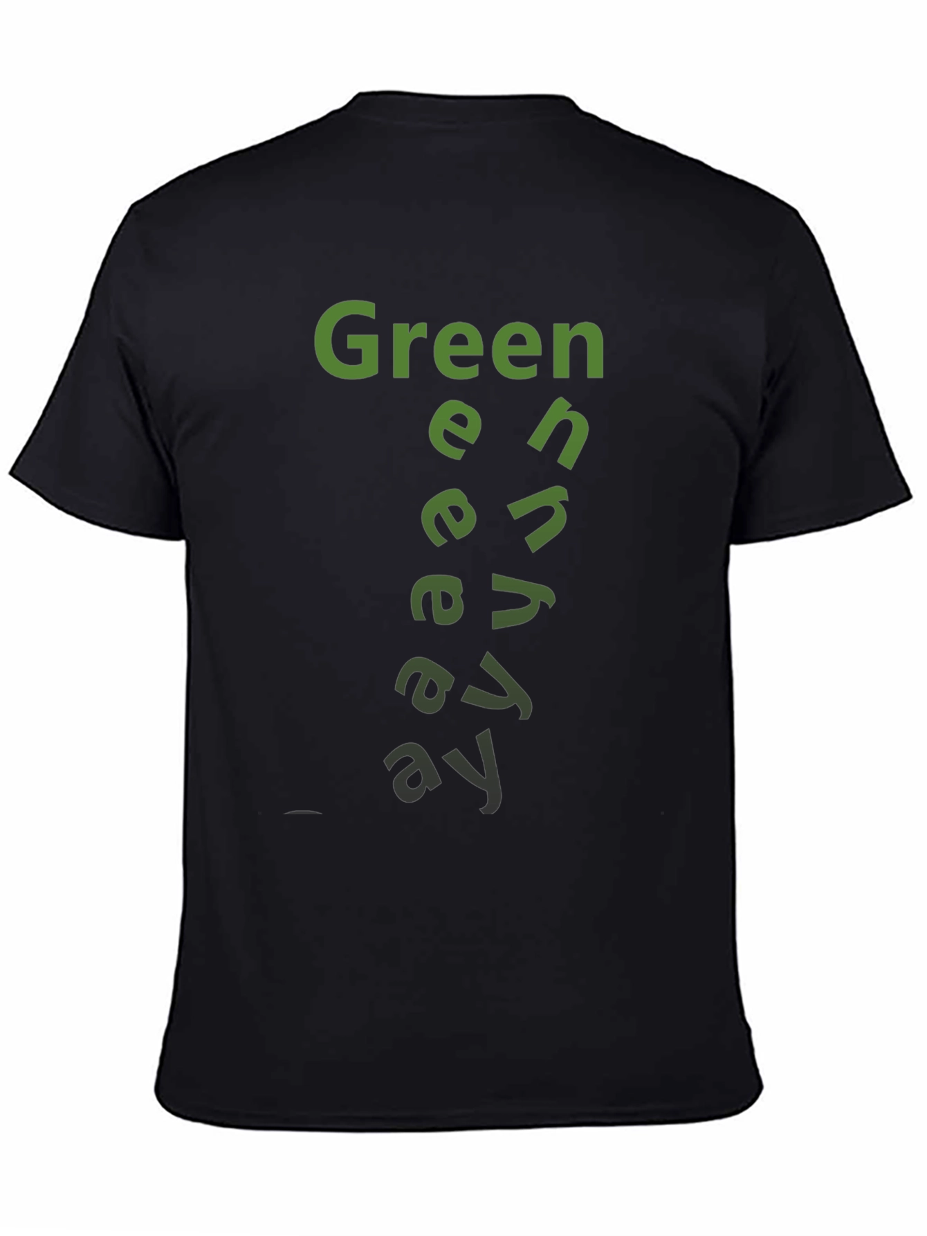Green Energy T-Shirt - Black Cotton Tee