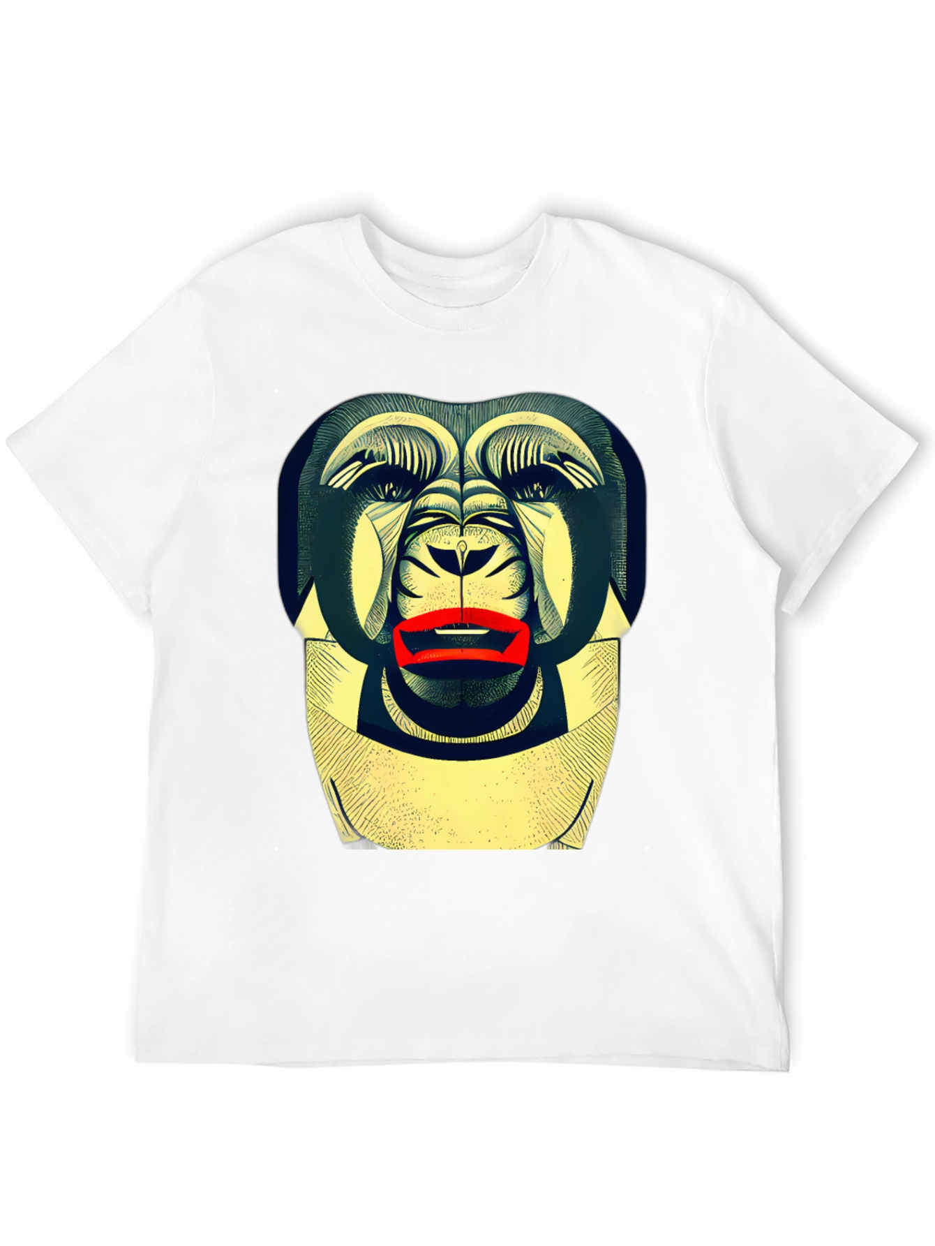Abstract Gorilla Graphic Tee - Modern Streetwear Style