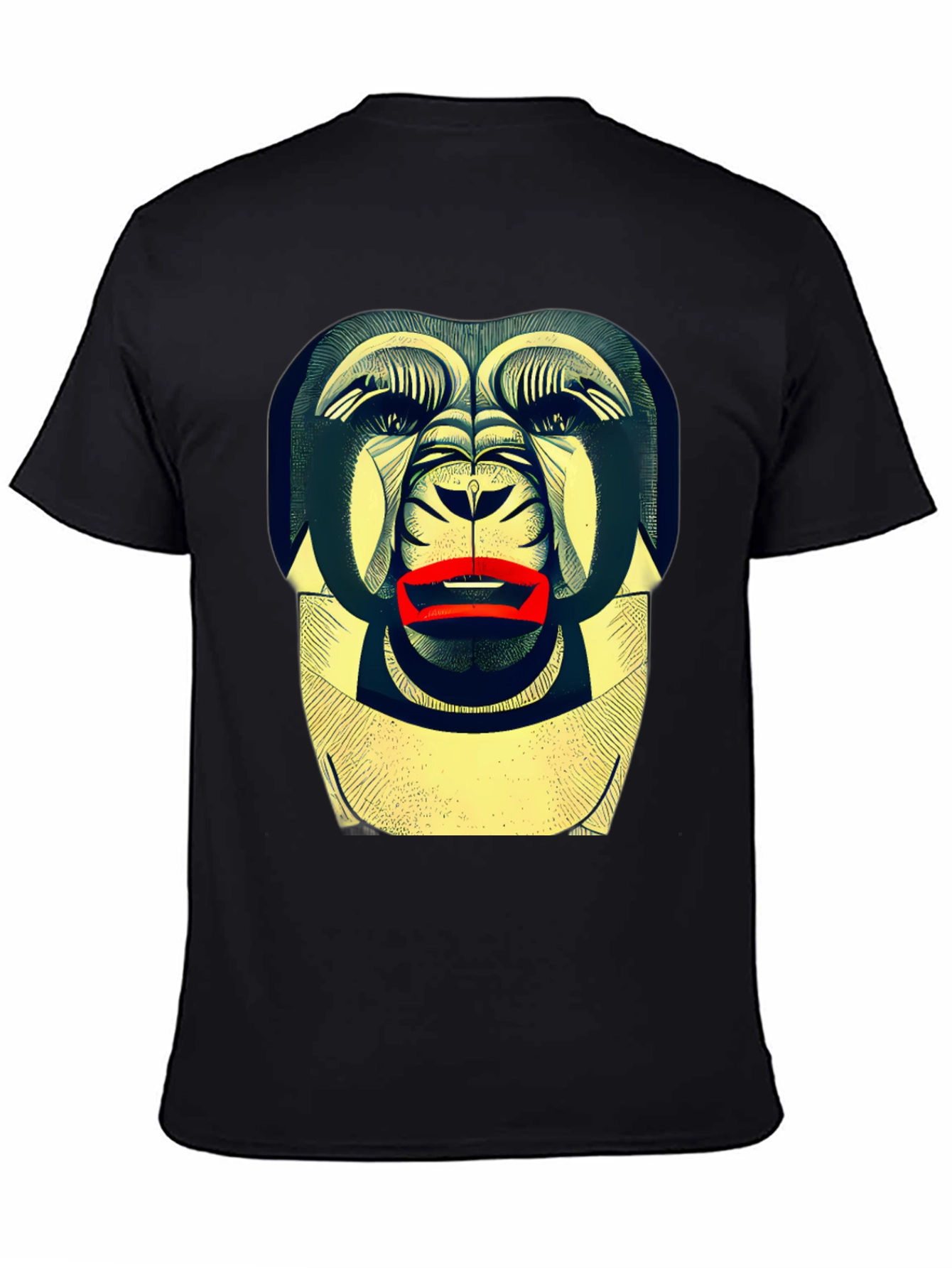 Abstract Gorilla Graphic Tee - Modern Streetwear Style