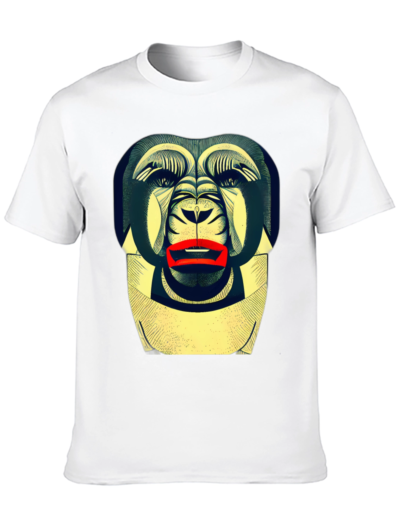 Abstract Gorilla Graphic Tee - Modern Streetwear Style