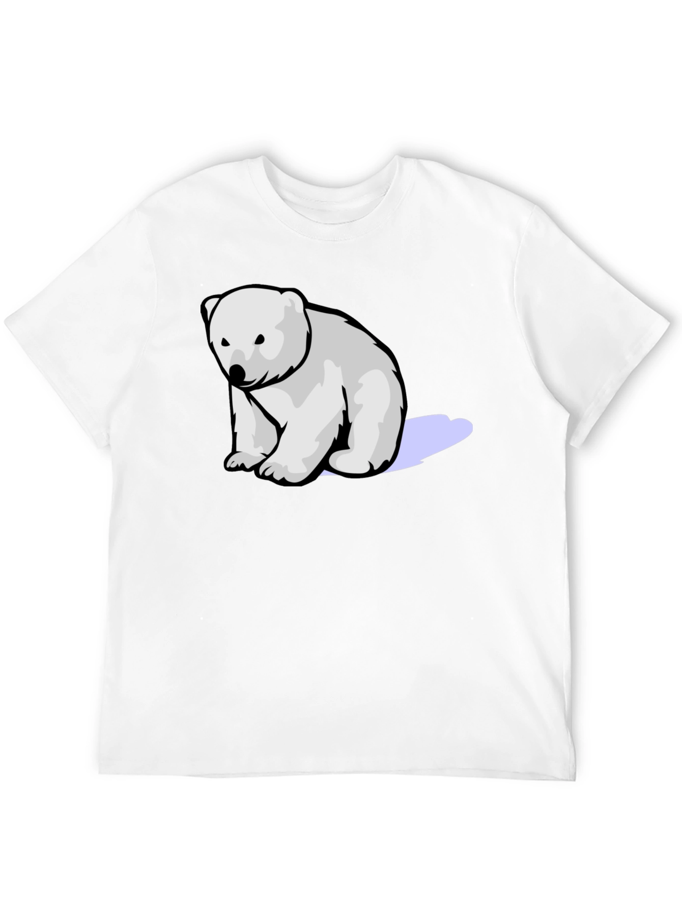 Polar Bear Graphic Tee - Soft Cotton Blend
