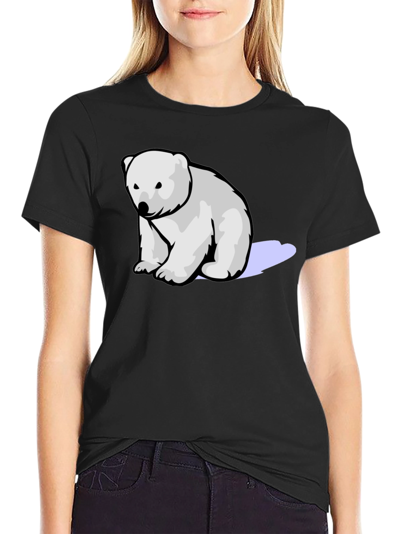 Polar Bear Graphic Tee - Soft Cotton Blend