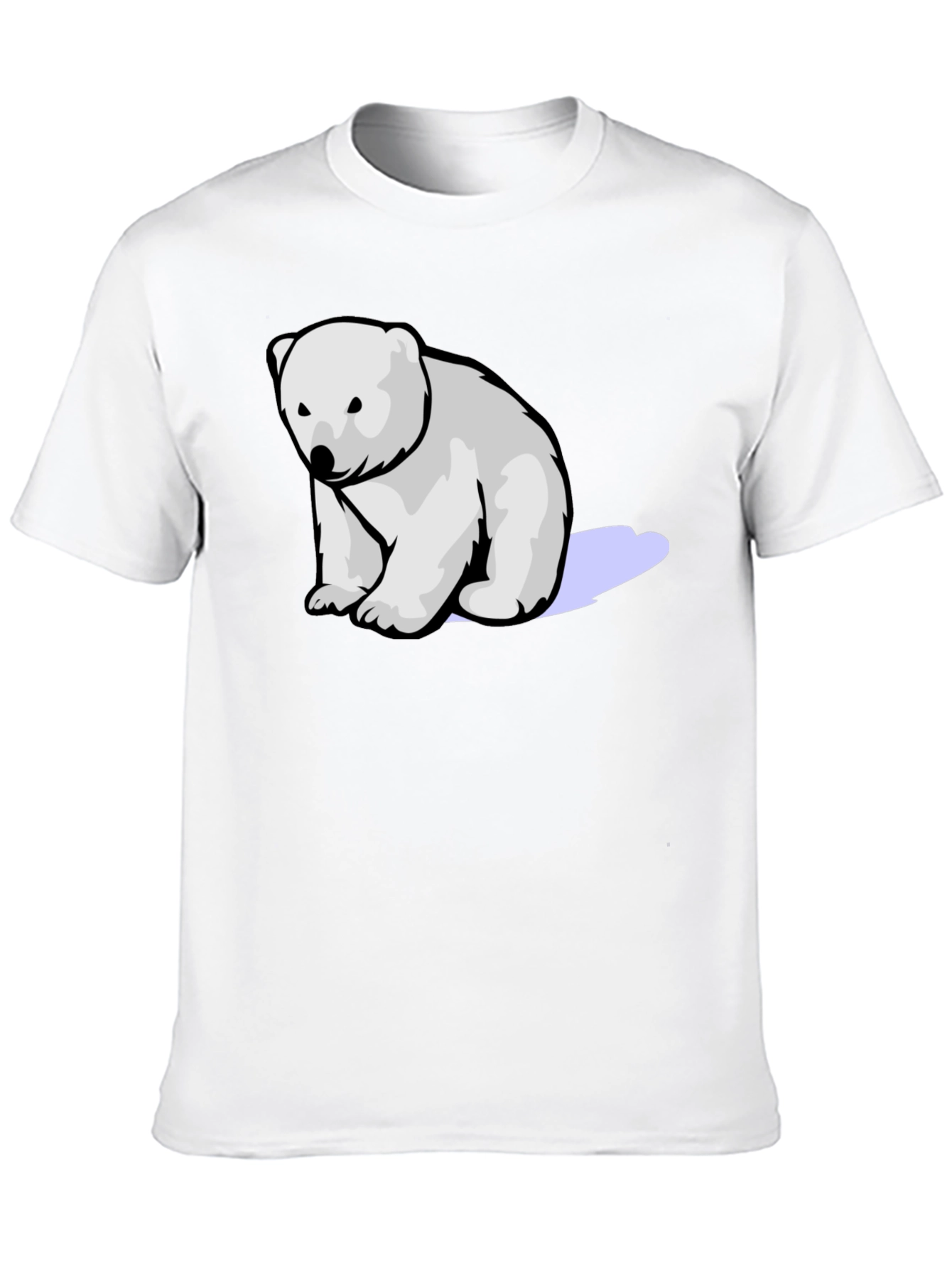 Polar Bear Graphic Tee - Soft Cotton Blend