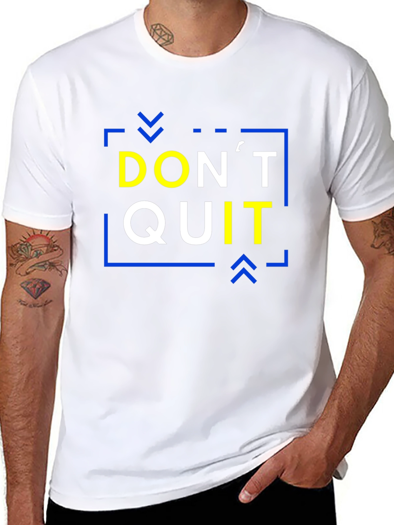 Dont Quit Motivation T-Shirt - Black