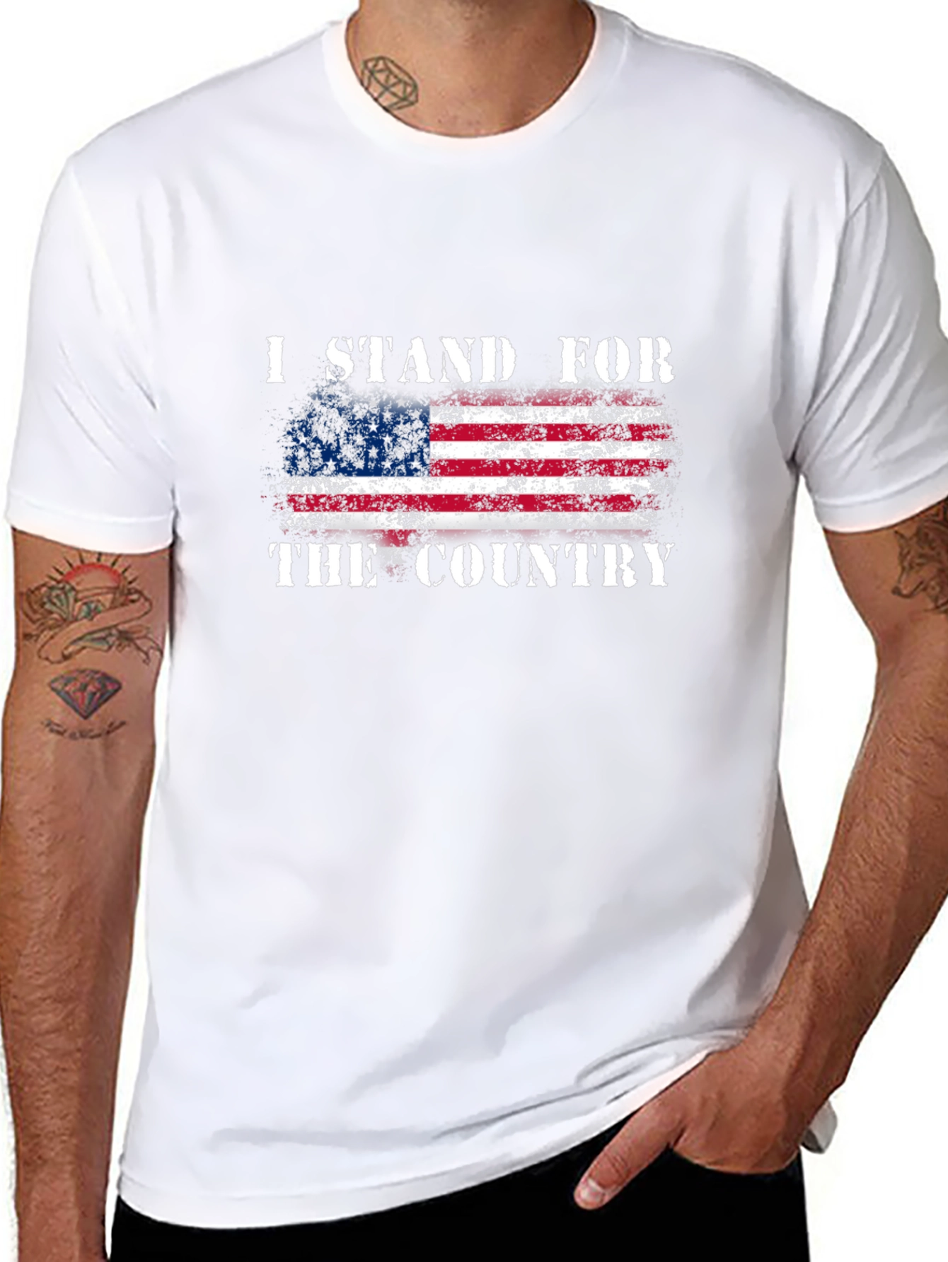 I Stand For The Country Patriotic T-Shirt