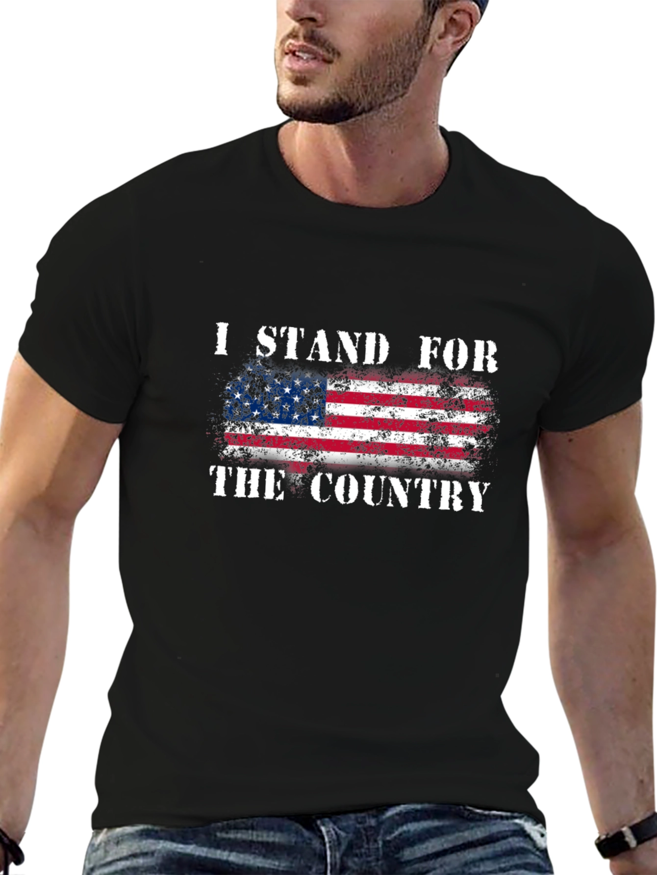 I Stand For The Country Patriotic T-Shirt