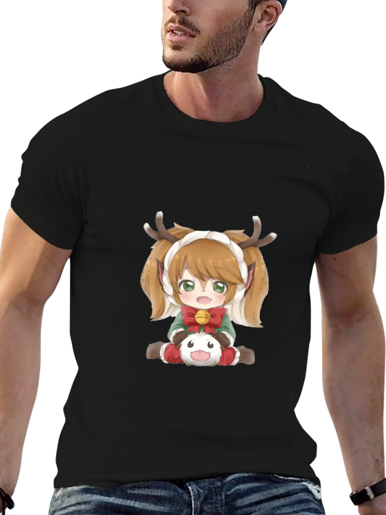 Anime Christmas Deer T-Shirt