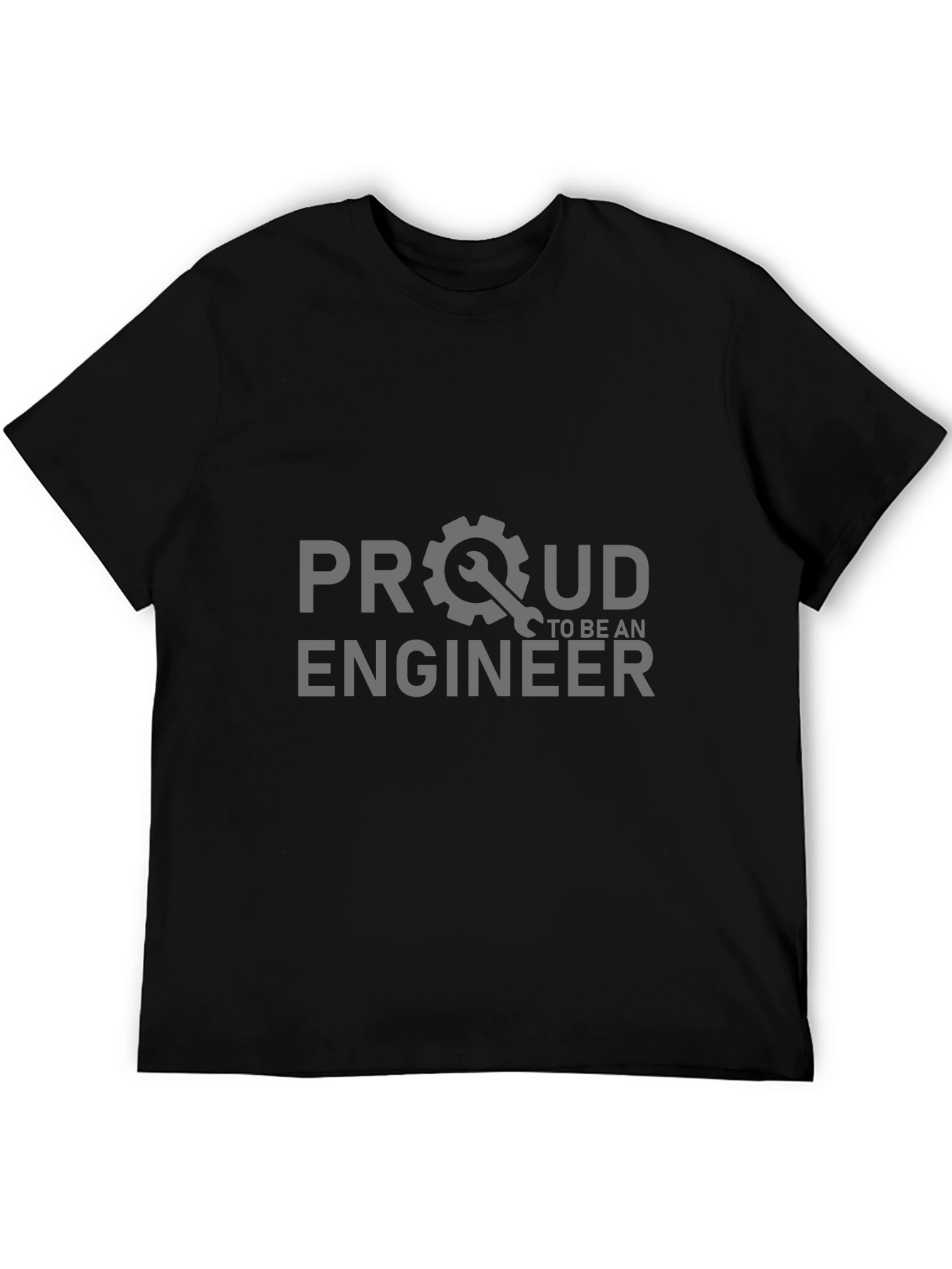 Proud Engineer Graphic T-Shirt - Black