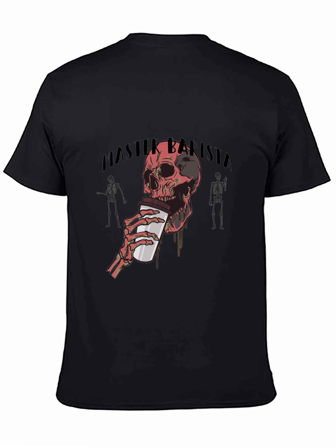 Master Barista Skull Graphic T-Shirt