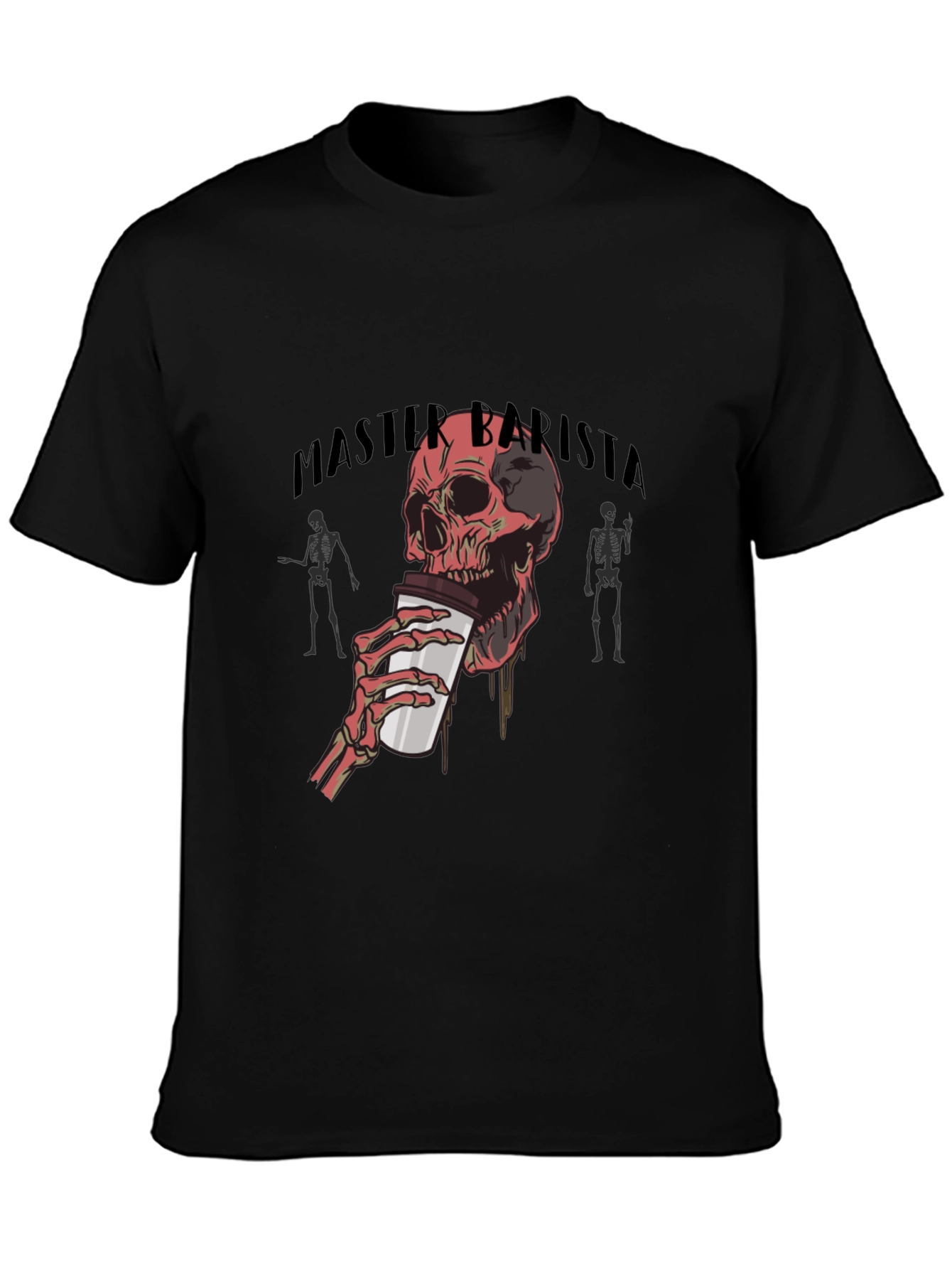 Master Barista Skull Graphic T-Shirt