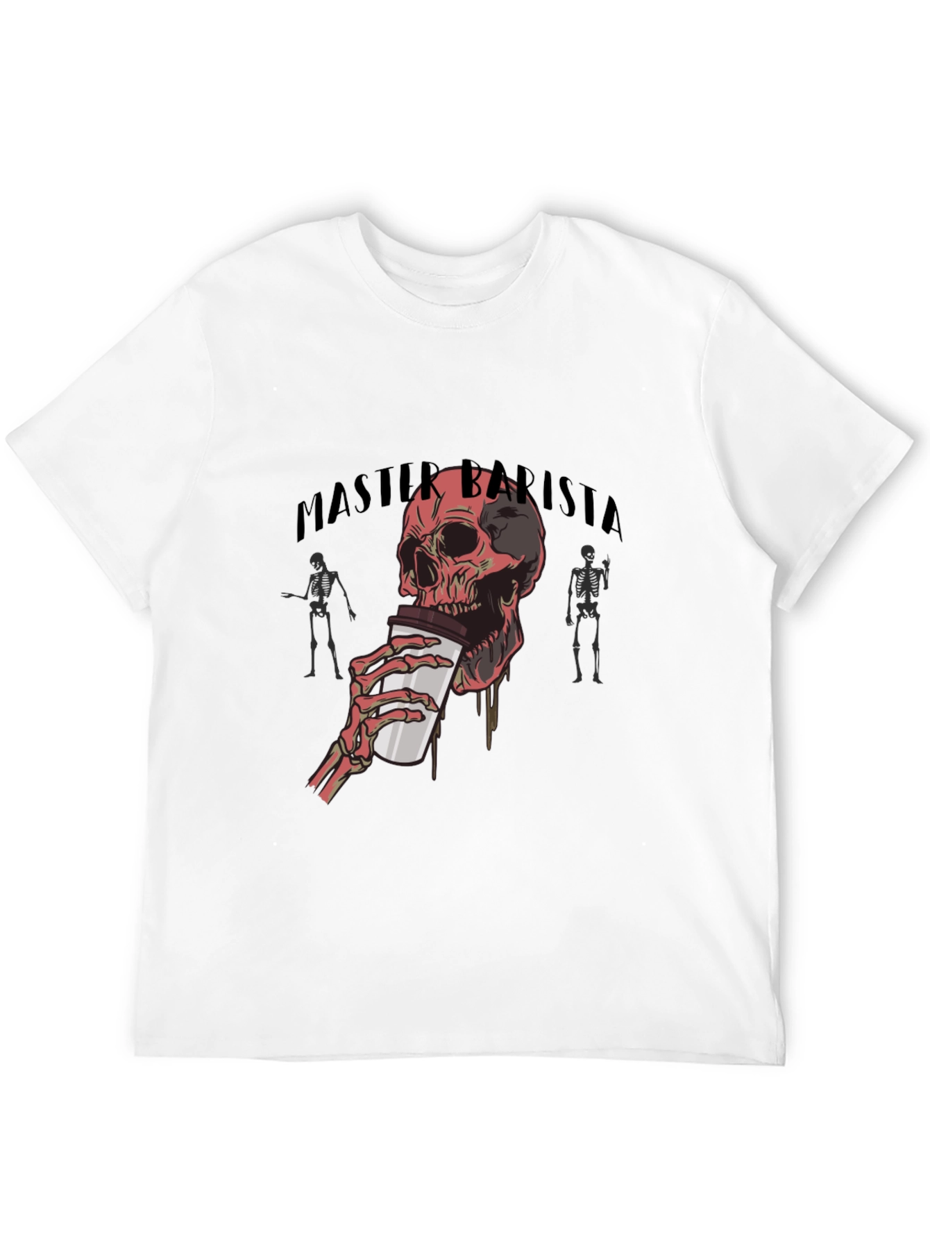Master Barista Skull Graphic T-Shirt