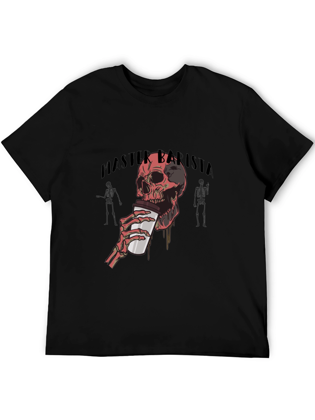 Master Barista Skull Graphic T-Shirt
