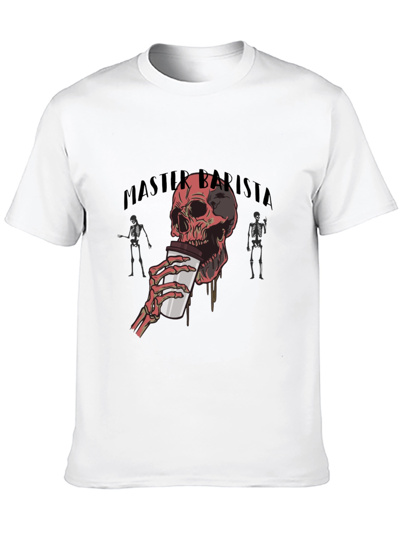 Master Barista Skull Graphic T-Shirt