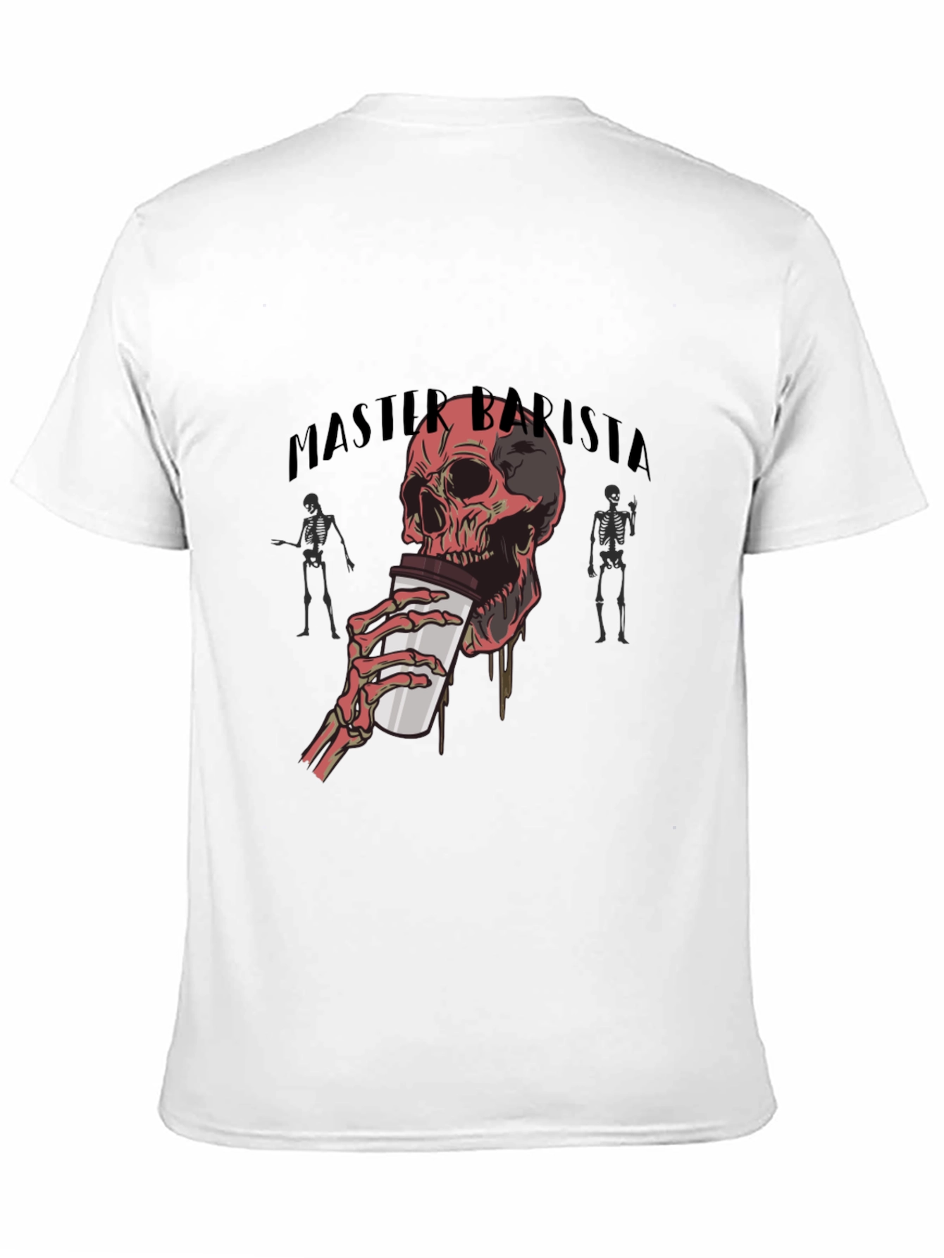 Master Barista Skull Graphic T-Shirt