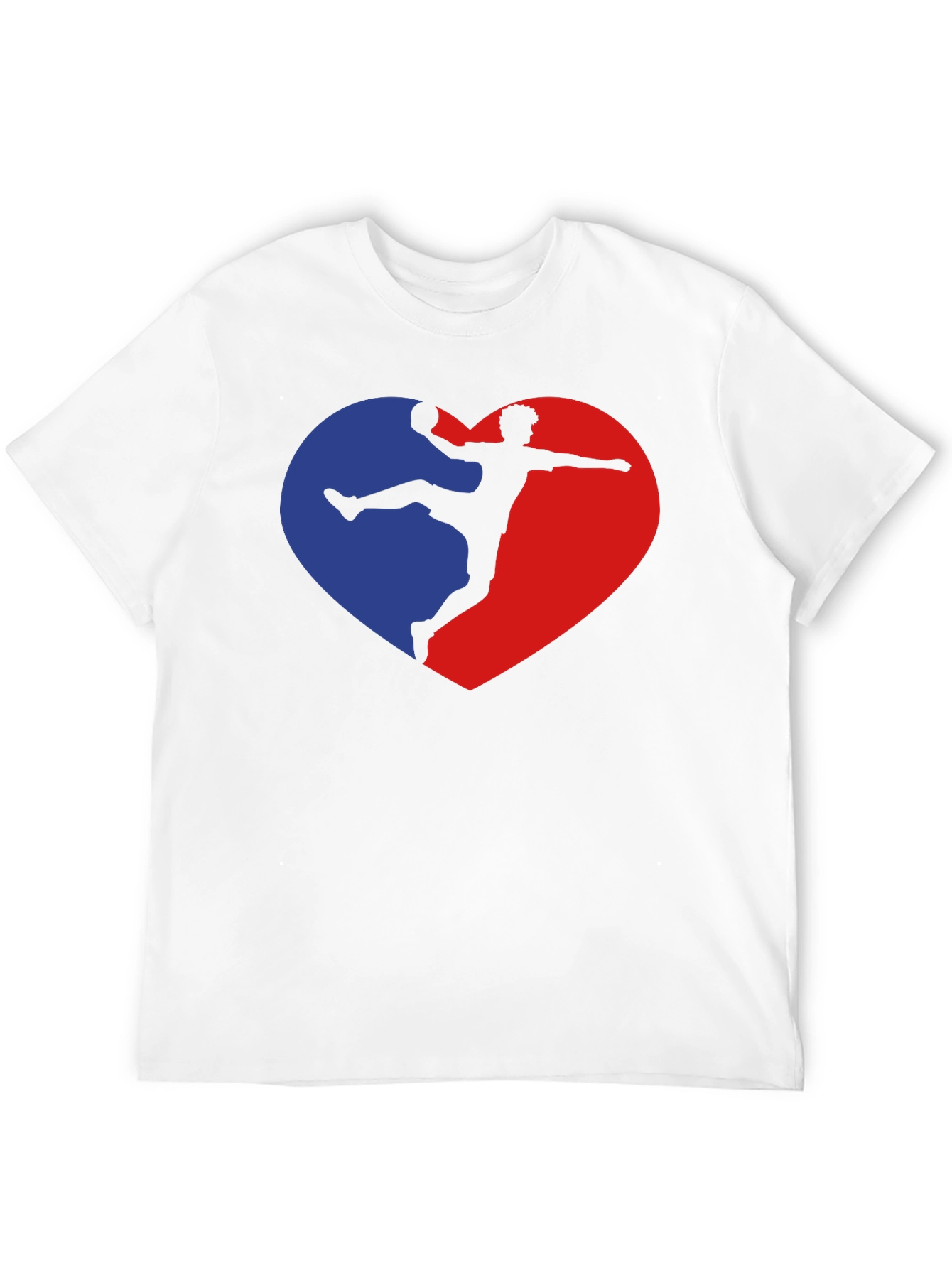 Handball Player Heart Graphic T-Shirt