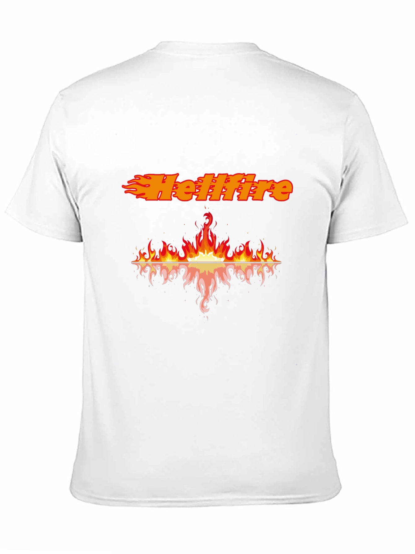 Hellfire Graphic Black T-Shirt - Fiery Design!