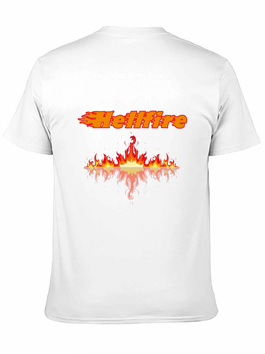Hellfire Graphic Black T-Shirt - Fiery Design!