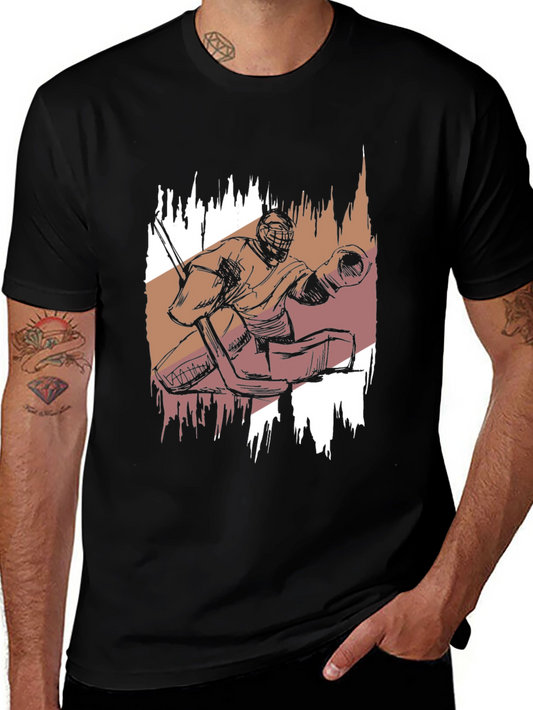 Hockey Goalie Graphic Tee - Cool Sportswear