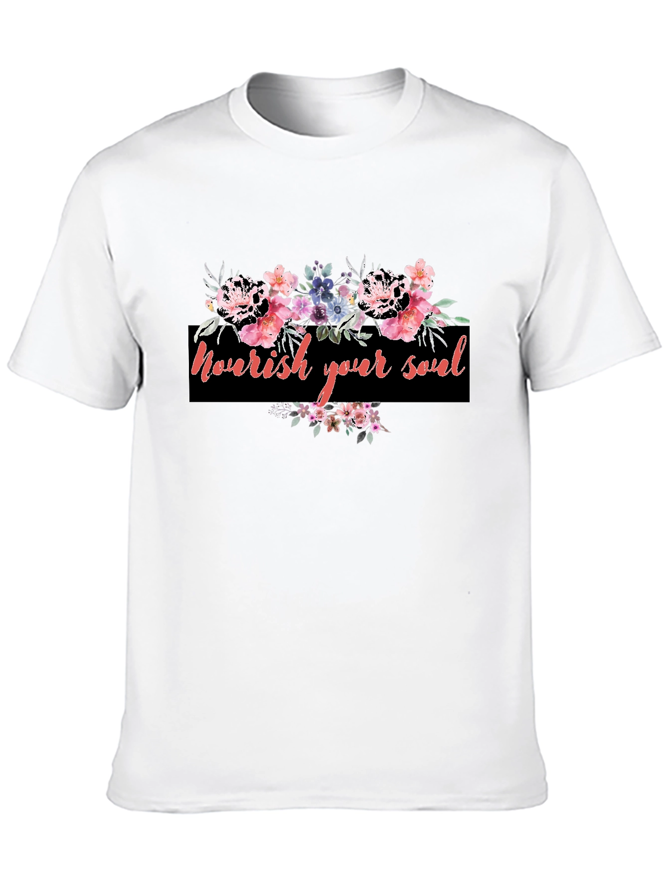 Nourish Your Soul Floral Graphic Tee