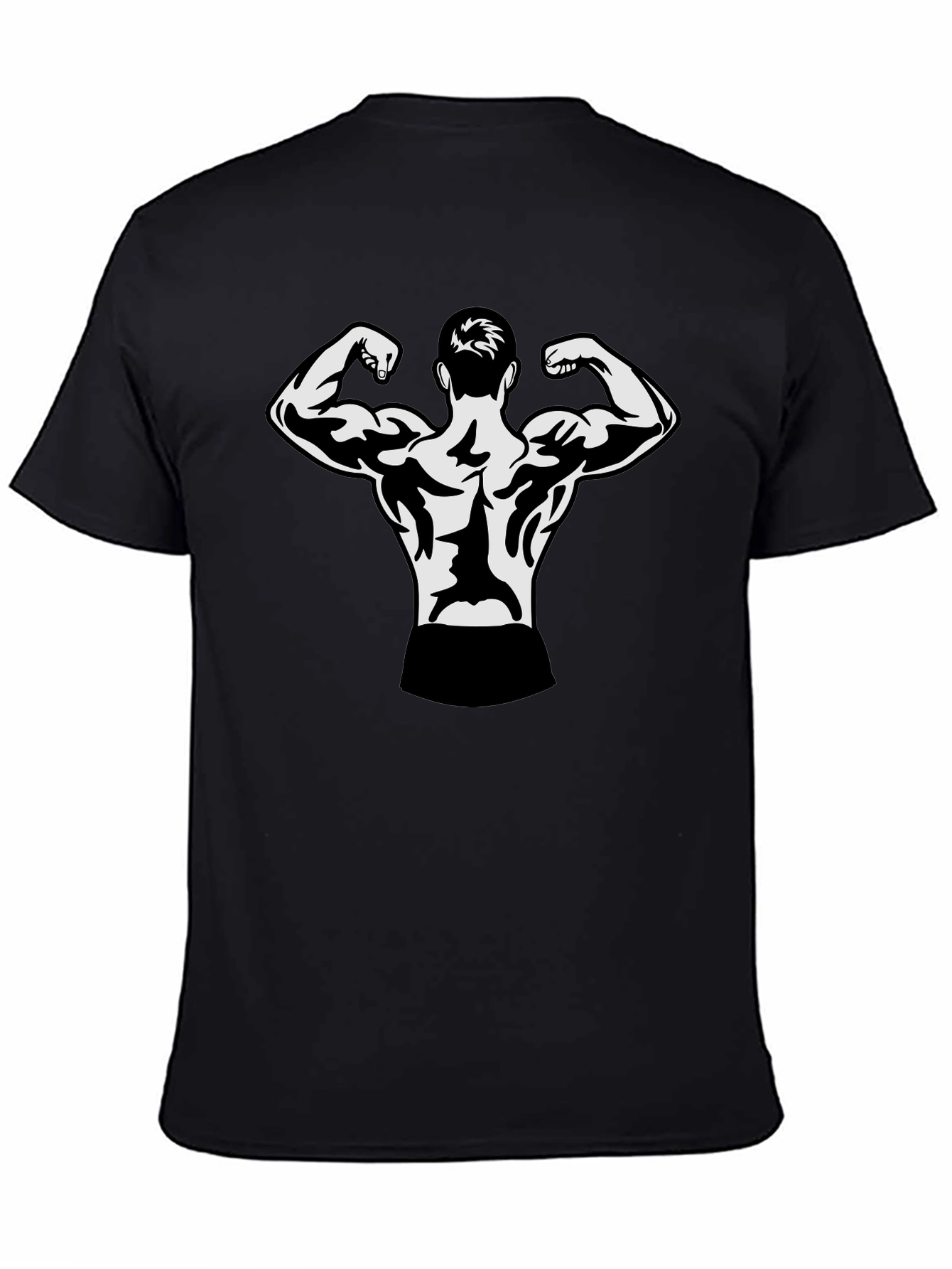Black Bodybuilder Graphic T-Shirt