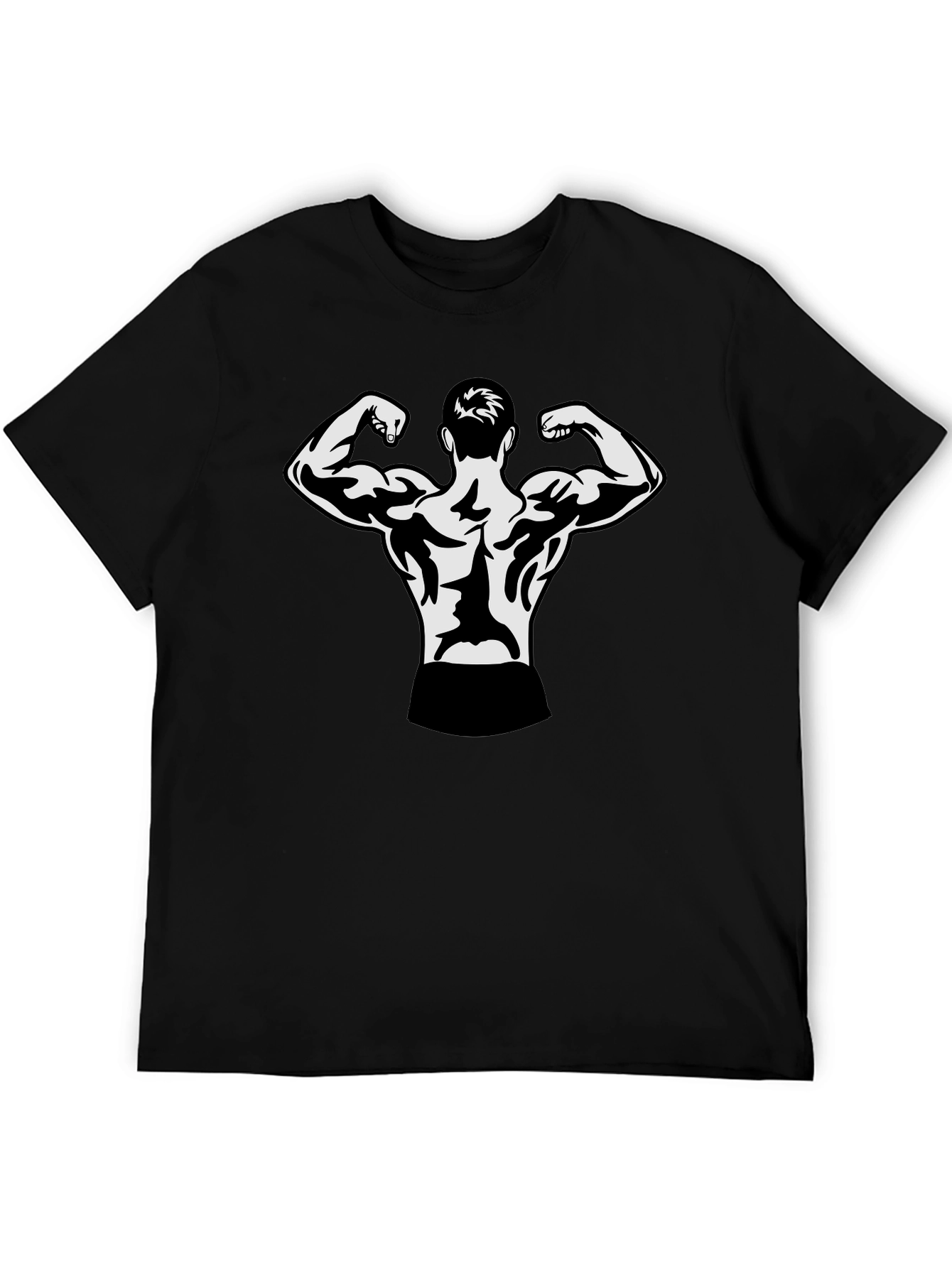 Black Bodybuilder Graphic T-Shirt
