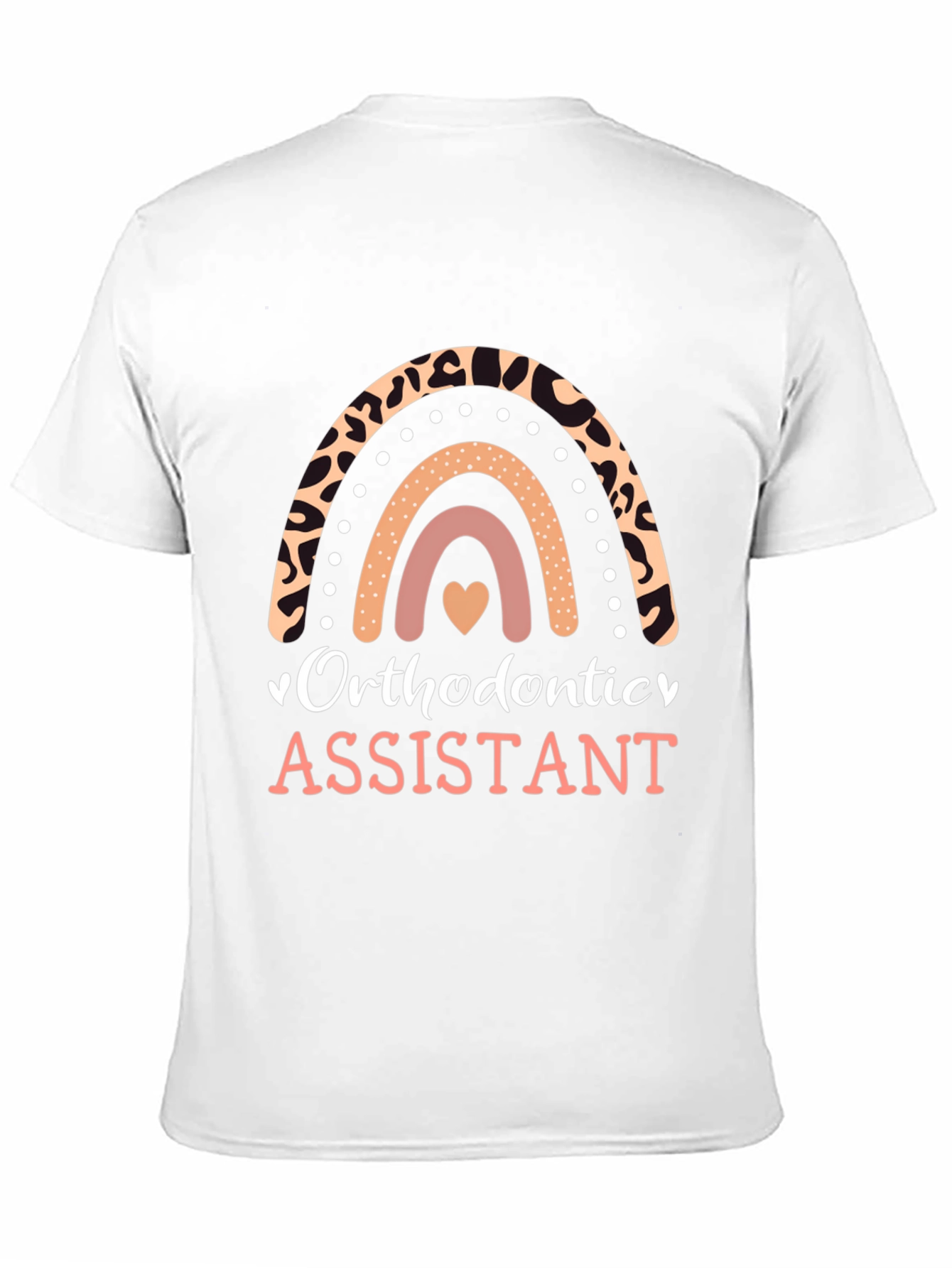 Orthodontic Assistant Rainbow Leopard Print T-Shirt
