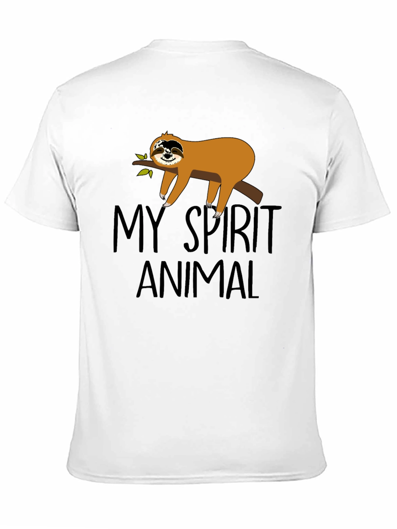 My Spirit Animal Sloth Black T-Shirt