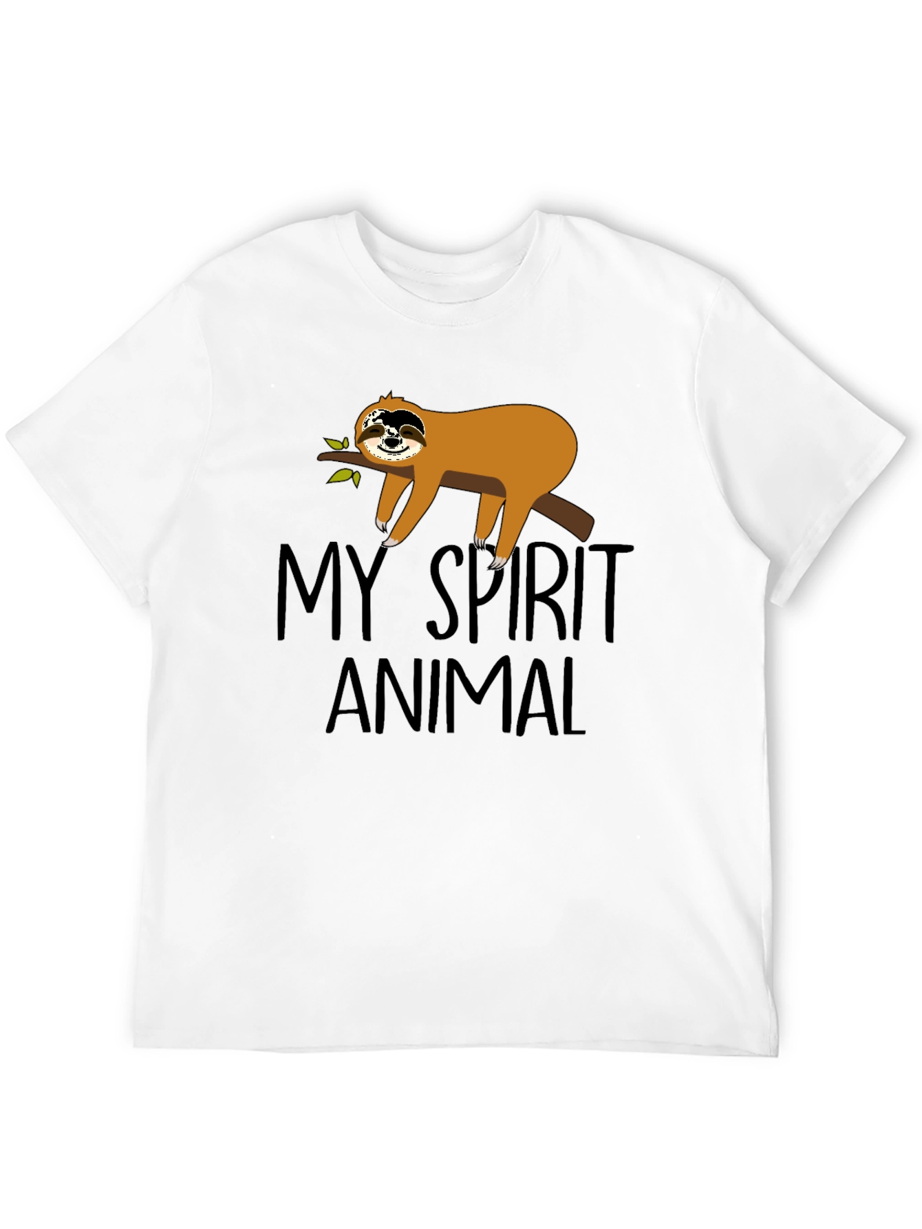 My Spirit Animal Sloth Black T-Shirt