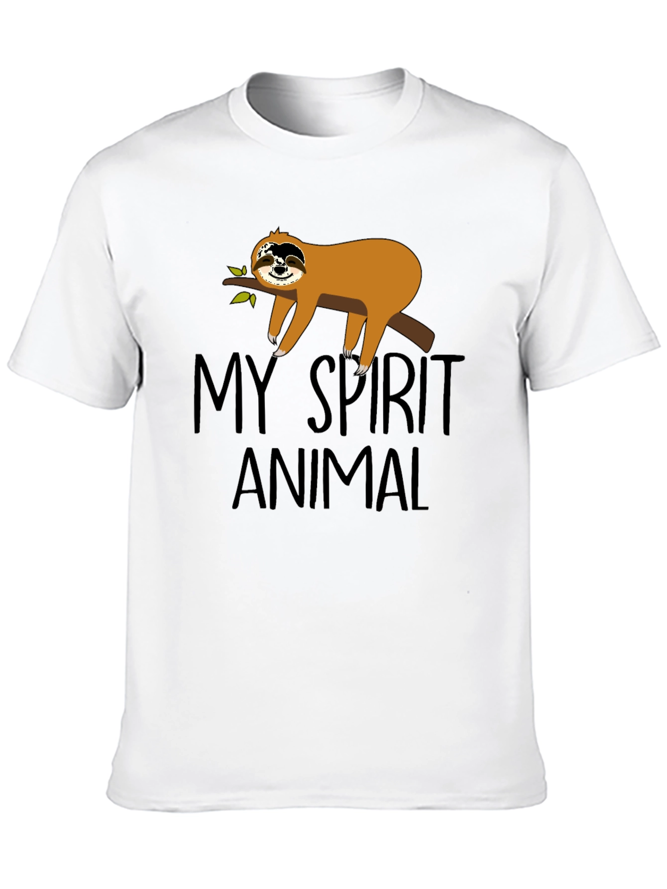 My Spirit Animal Sloth Black T-Shirt